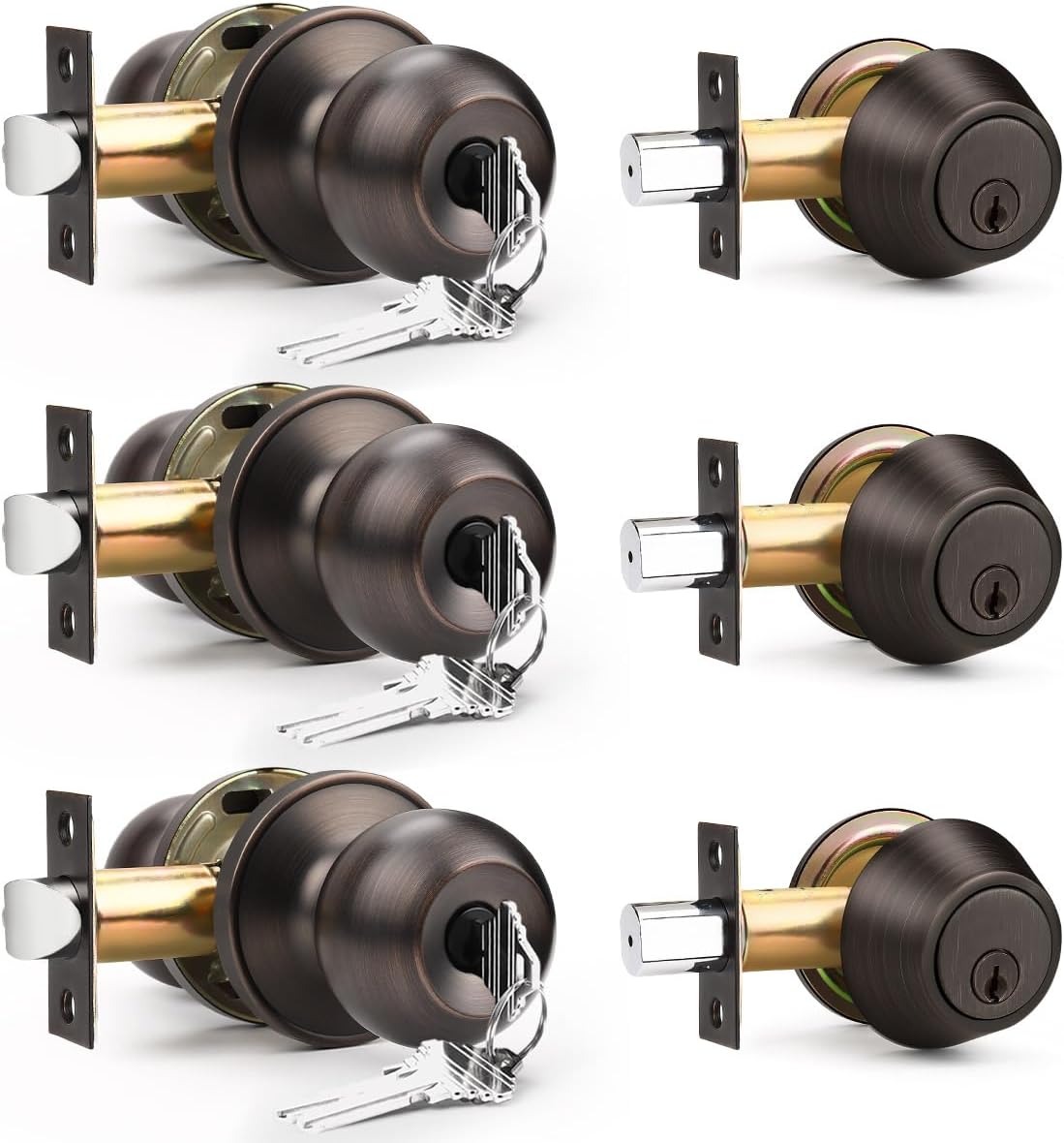 Secure Entry Door Lock Set with Easy Installation