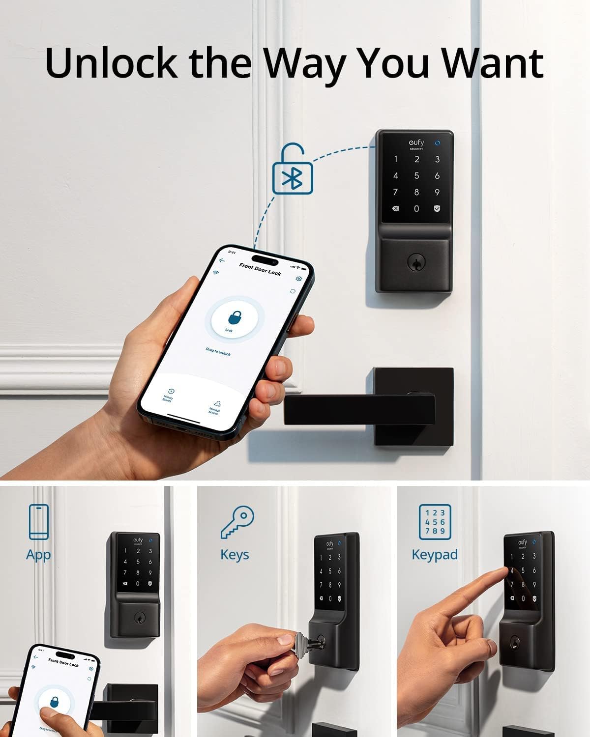 Secure Convenient Door Lock with Built-in WiFi