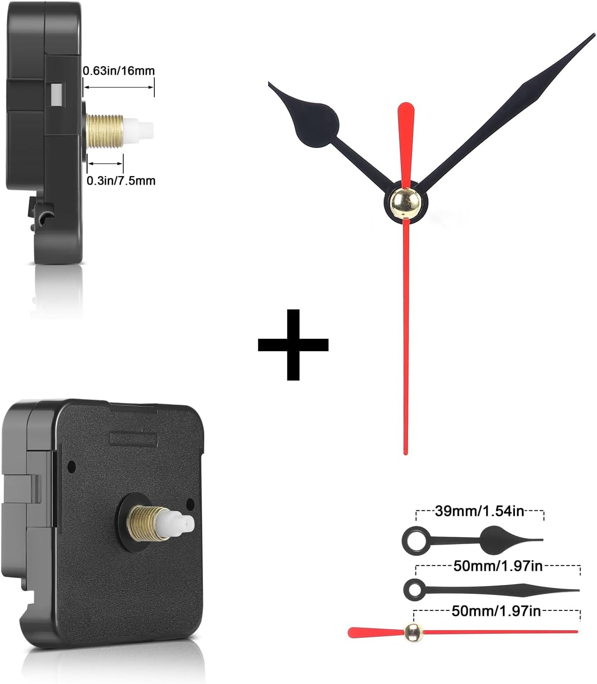 Durable Battery-Operated Clock Repair Kit