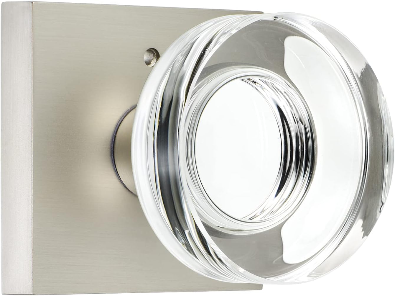 Safety First Glass Door Knobs - Emergency Release with Satin Nickel