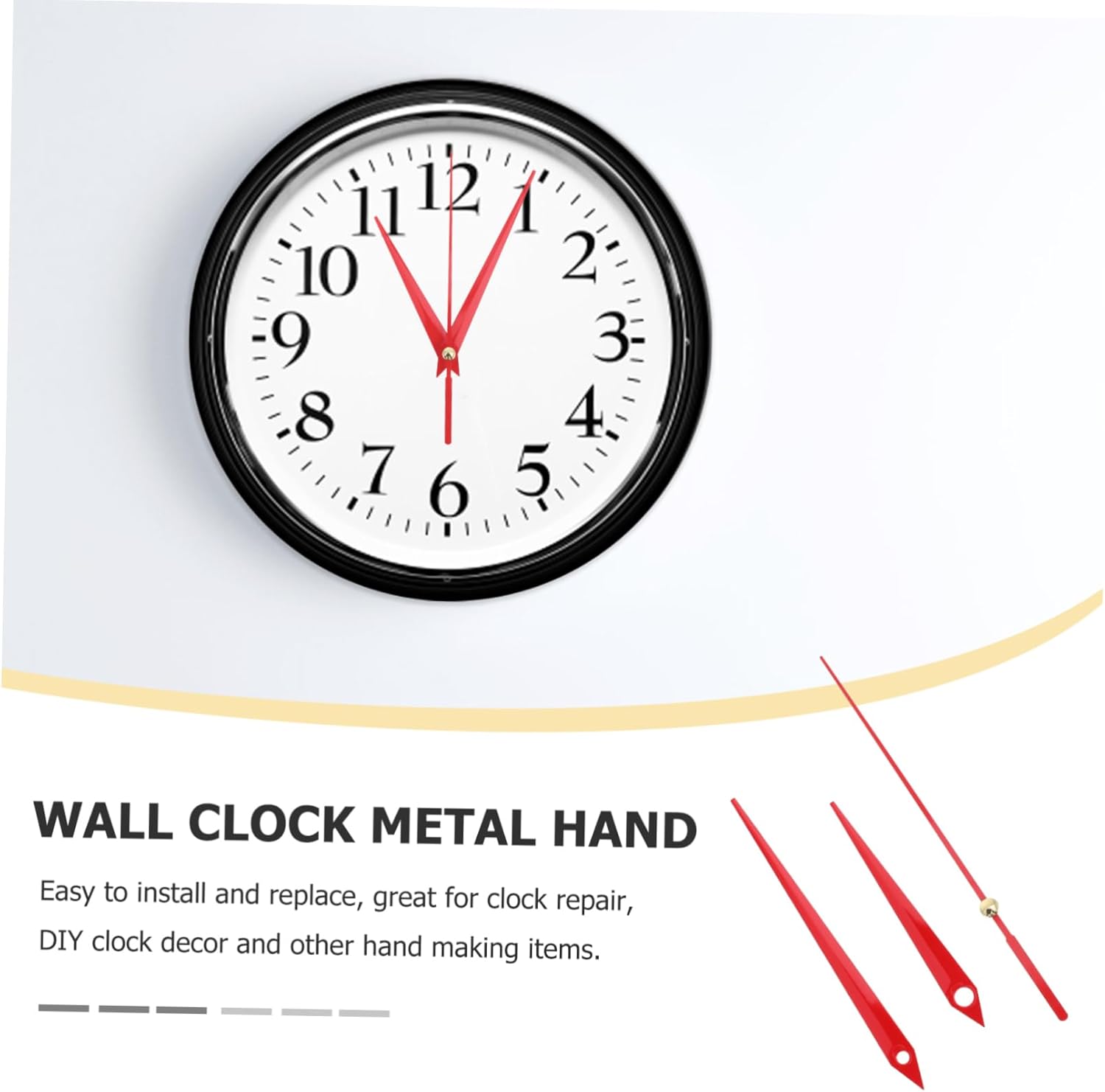 Premium Aluminum Wall Clock Hands Mute Squirrel-Free DIY Replacement for Clocks