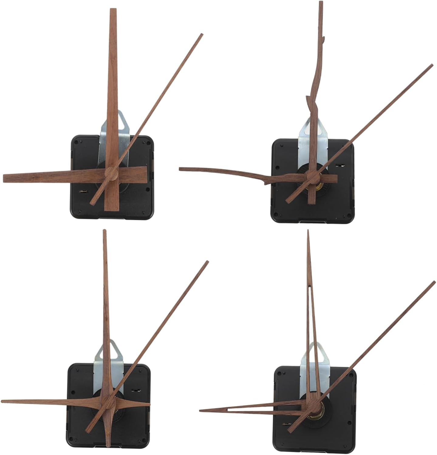 Replacement Clock Hands Kit - Walnut Wood Set for Wall Clock Movements