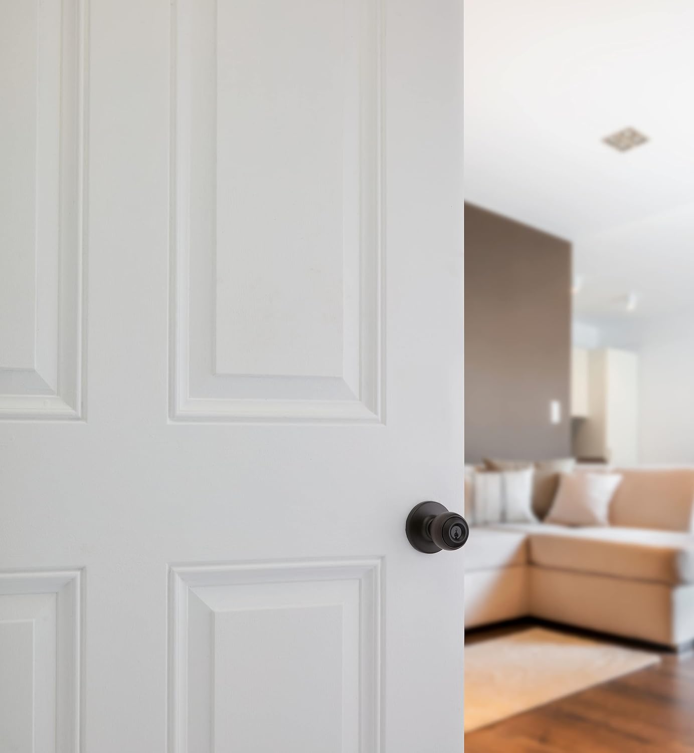 Secure Keyed Entry Door Knob with Rekey Security