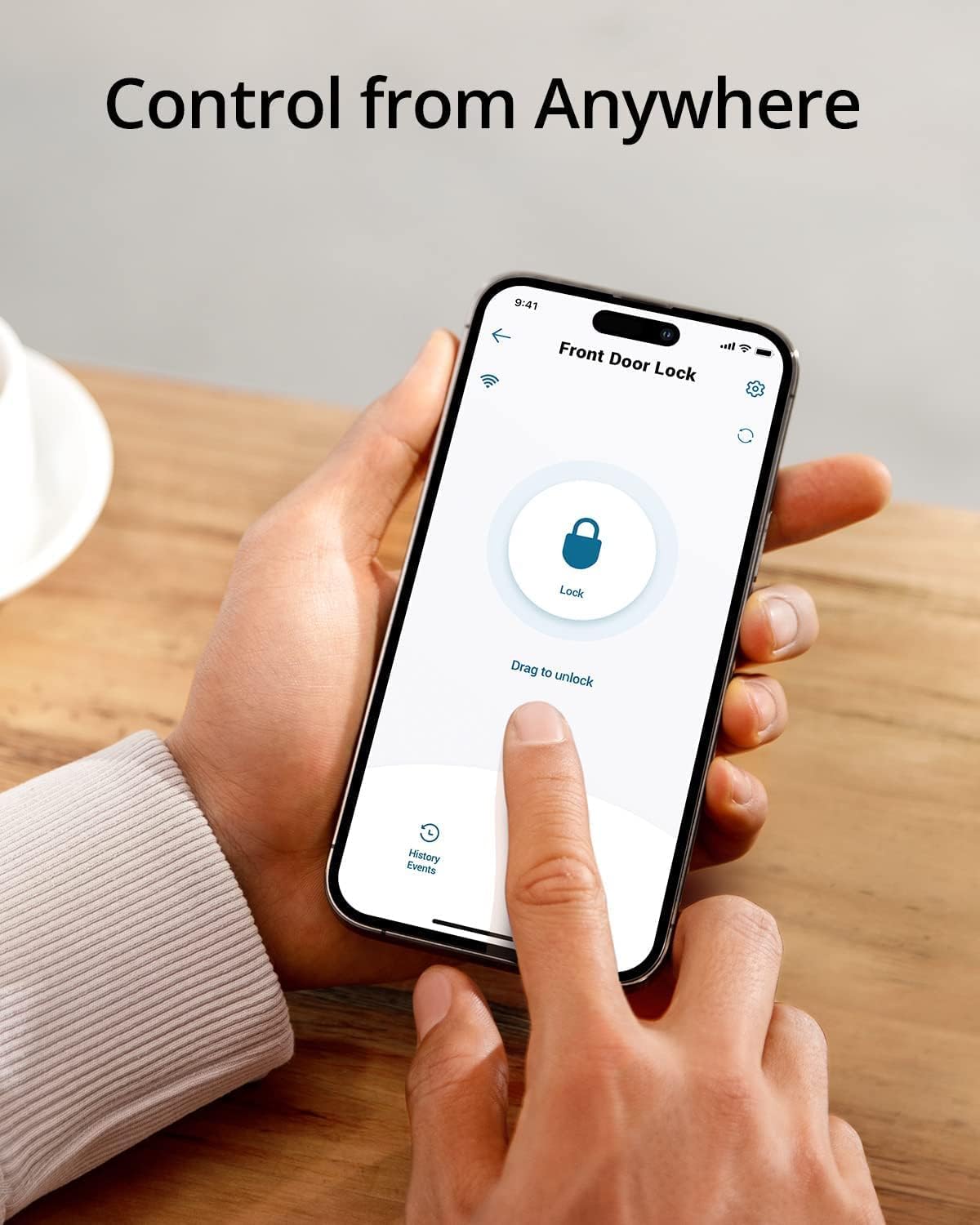 Secure Convenient Door Lock with Built-in WiFi