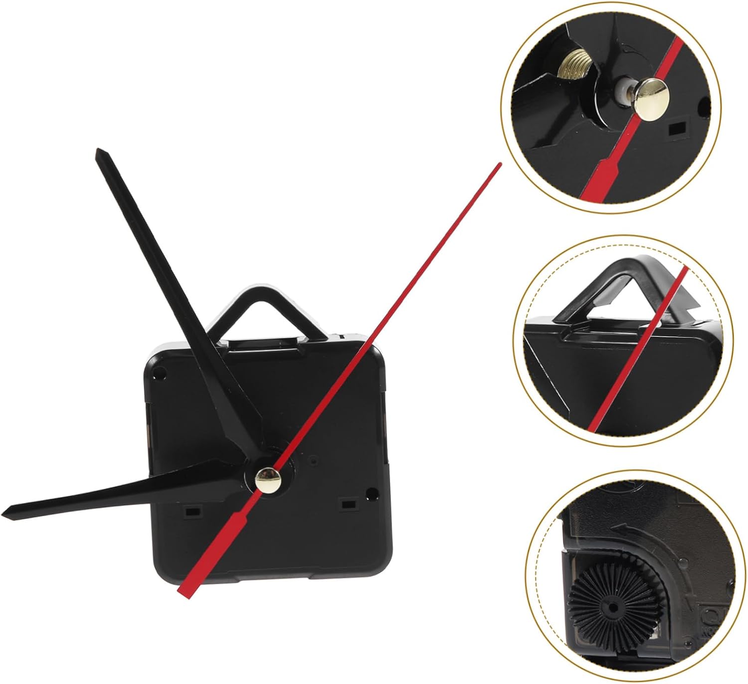 QUMIIRITYDIY Clock Mechanism Replacement Set Large Hand Quartz Movement for Wall Clock