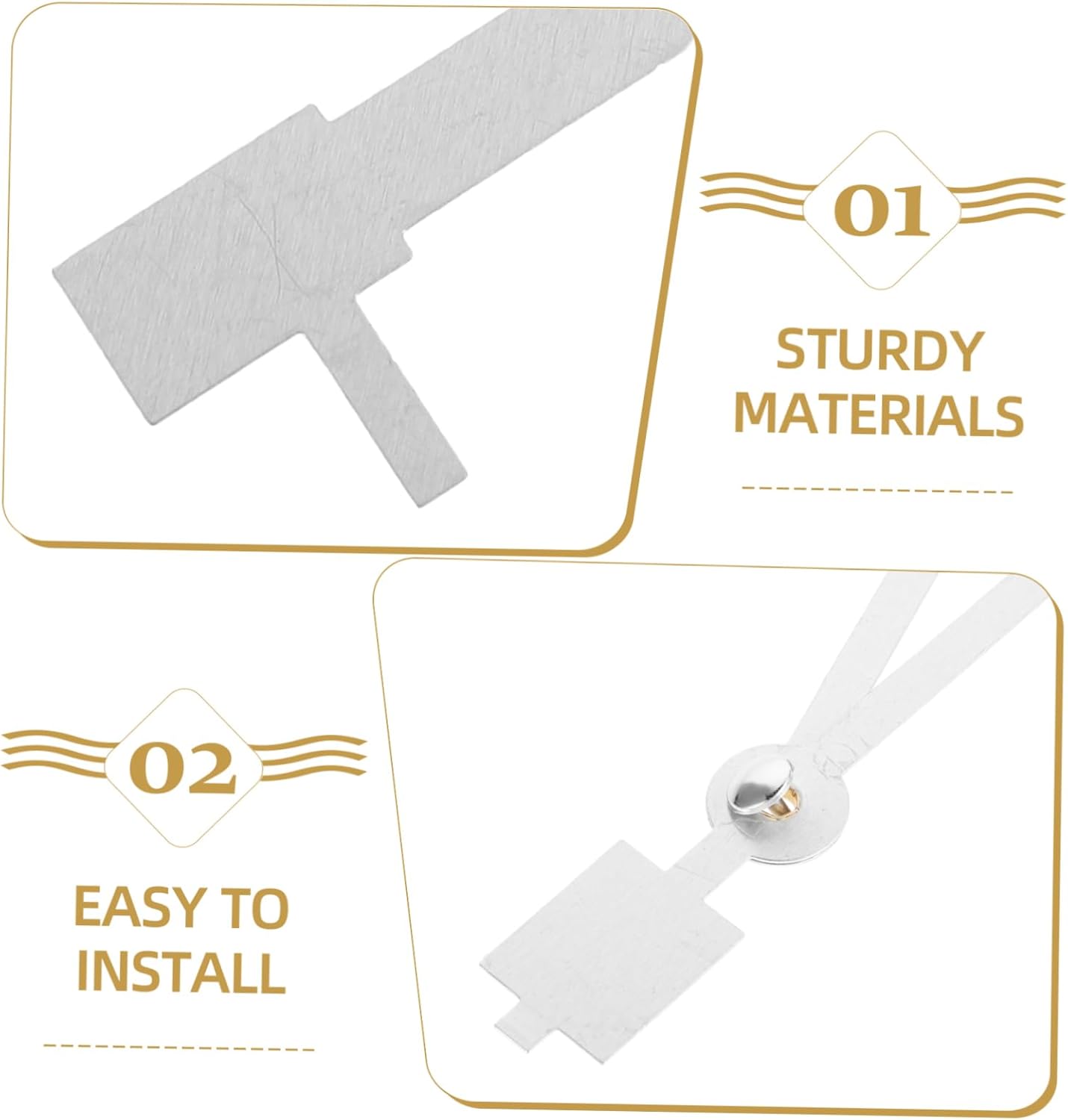 HYTROVE 10-Piece Clock Repair Kit Delicate Clock Hands for DIY Replacement