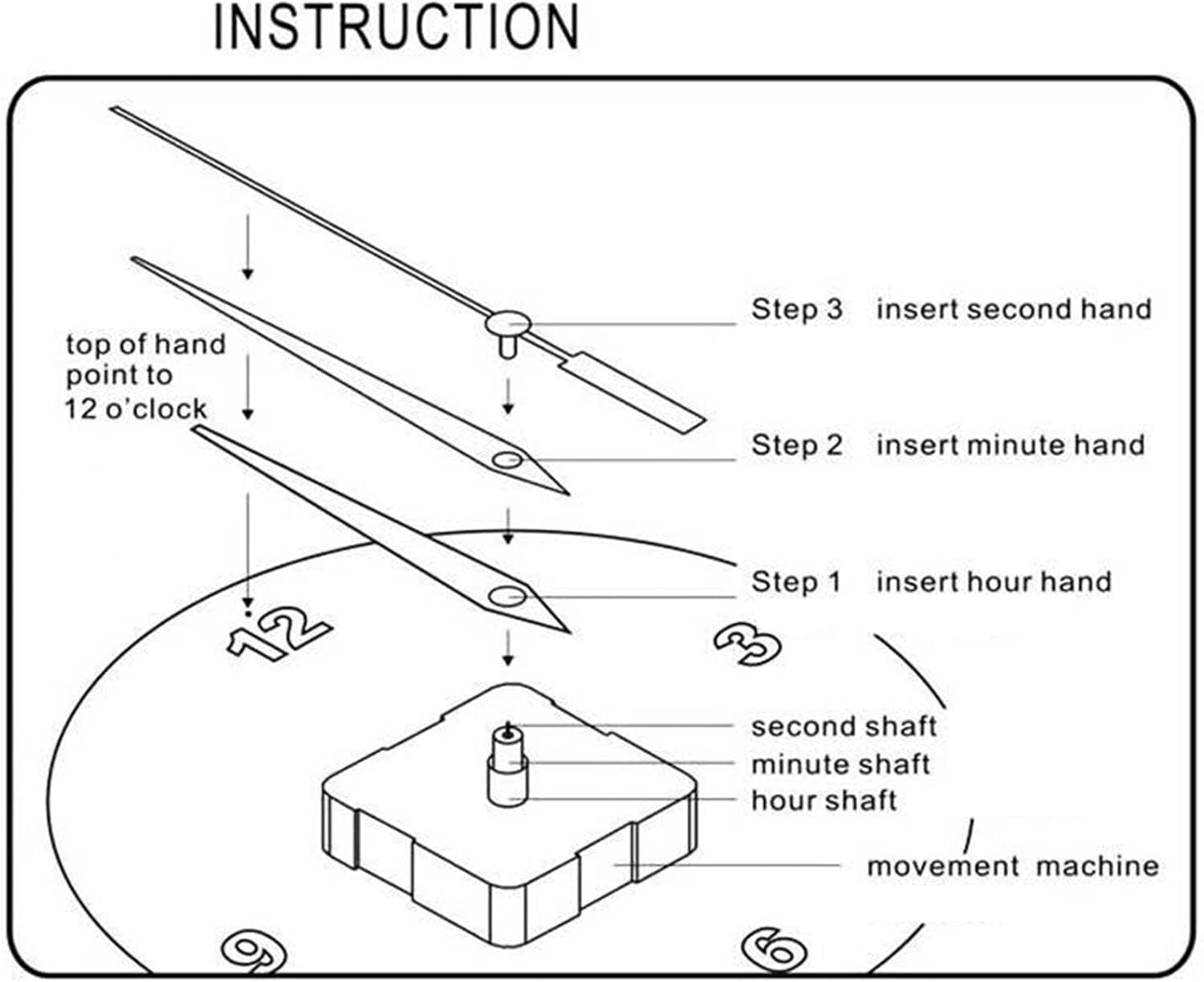 DRAGONRUN Pendulum Clock Movement Mechanism