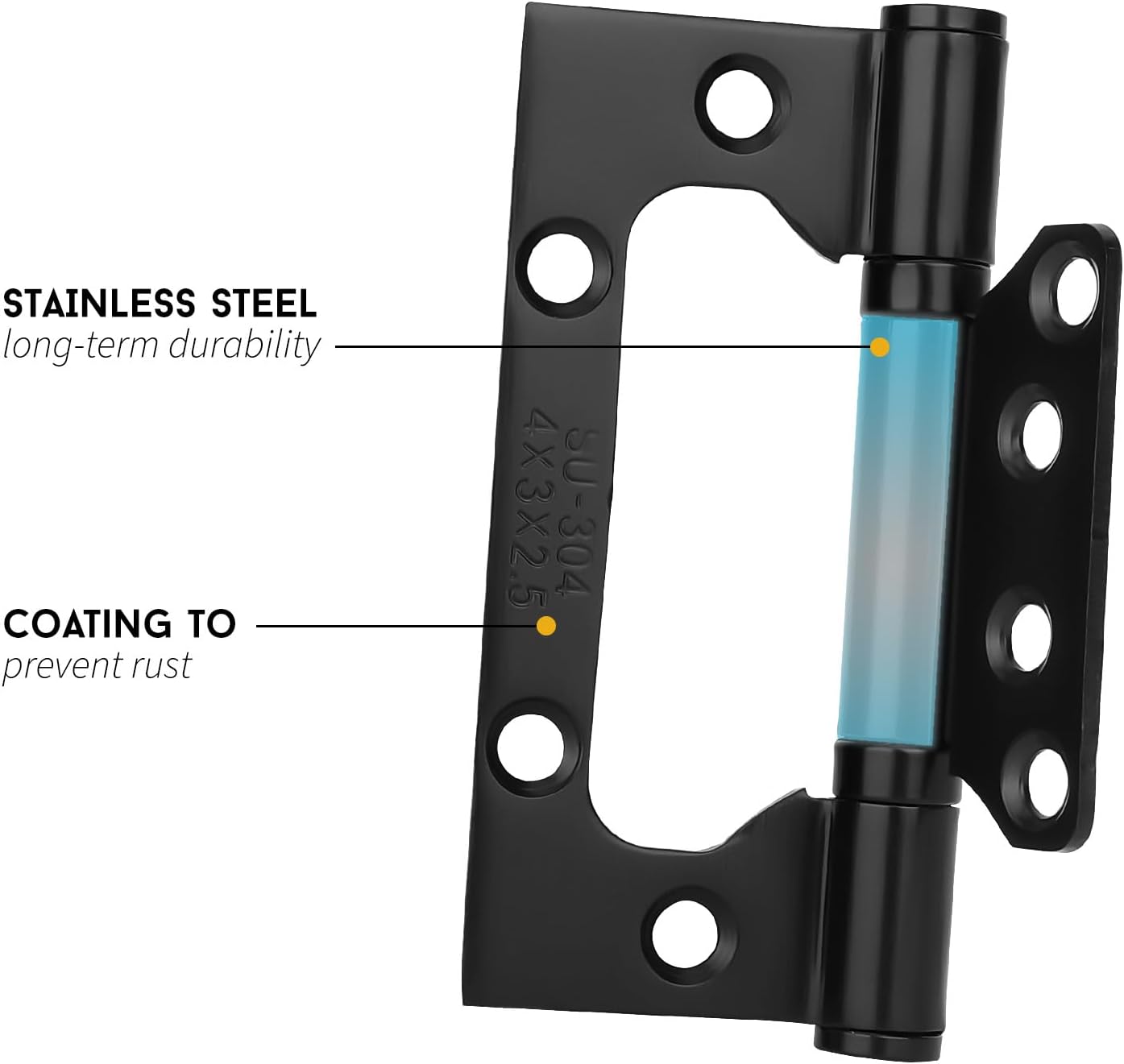 GoldenWarm 18-Piece Non-Mortise Hinges for Interior Doors