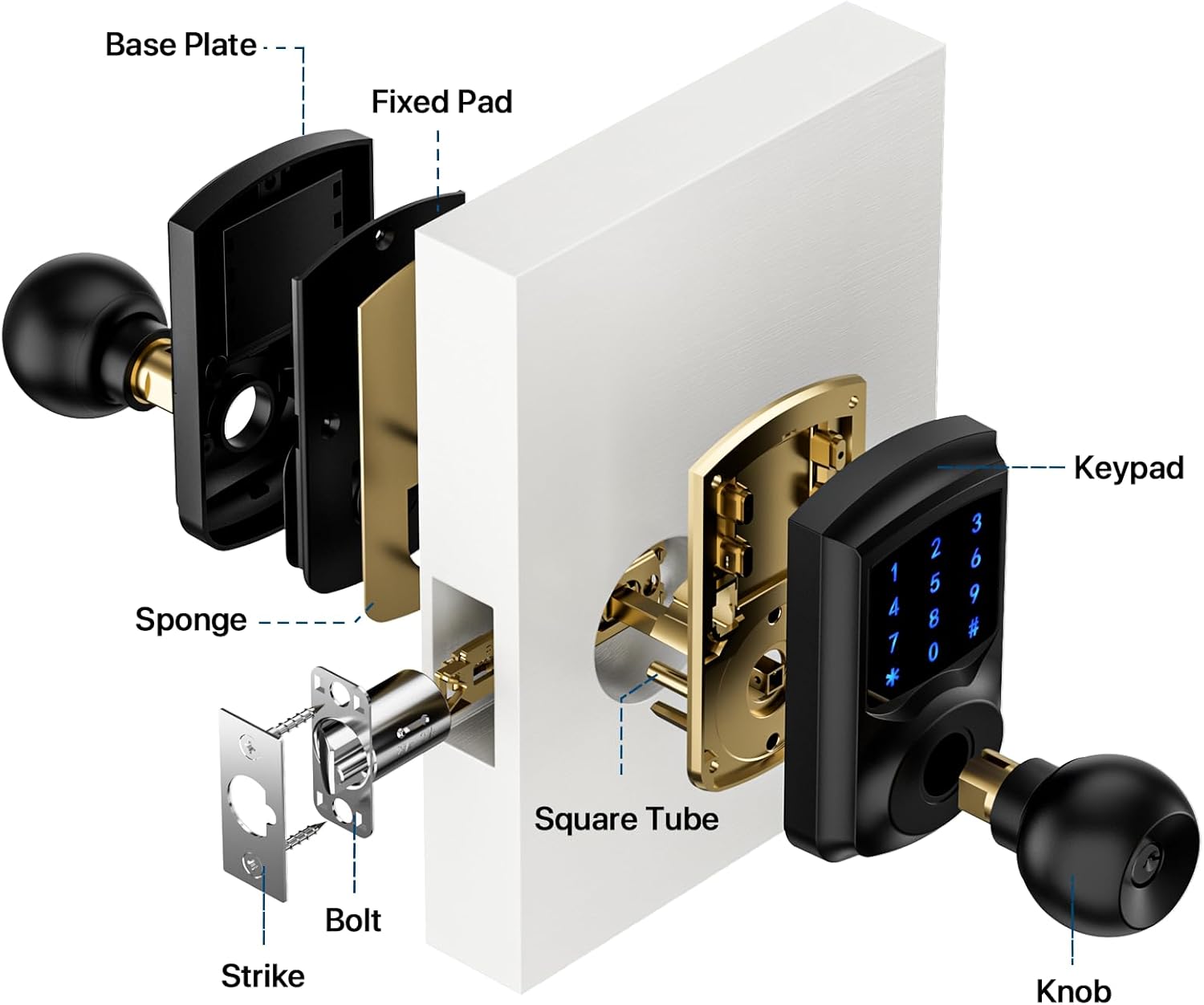 Hidalife Keyless Entry Door Lock with Code