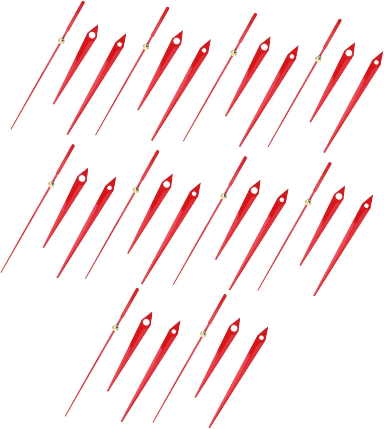 AOKWAWALIY 10-Piece Digital Wall Clock Hand Set Red