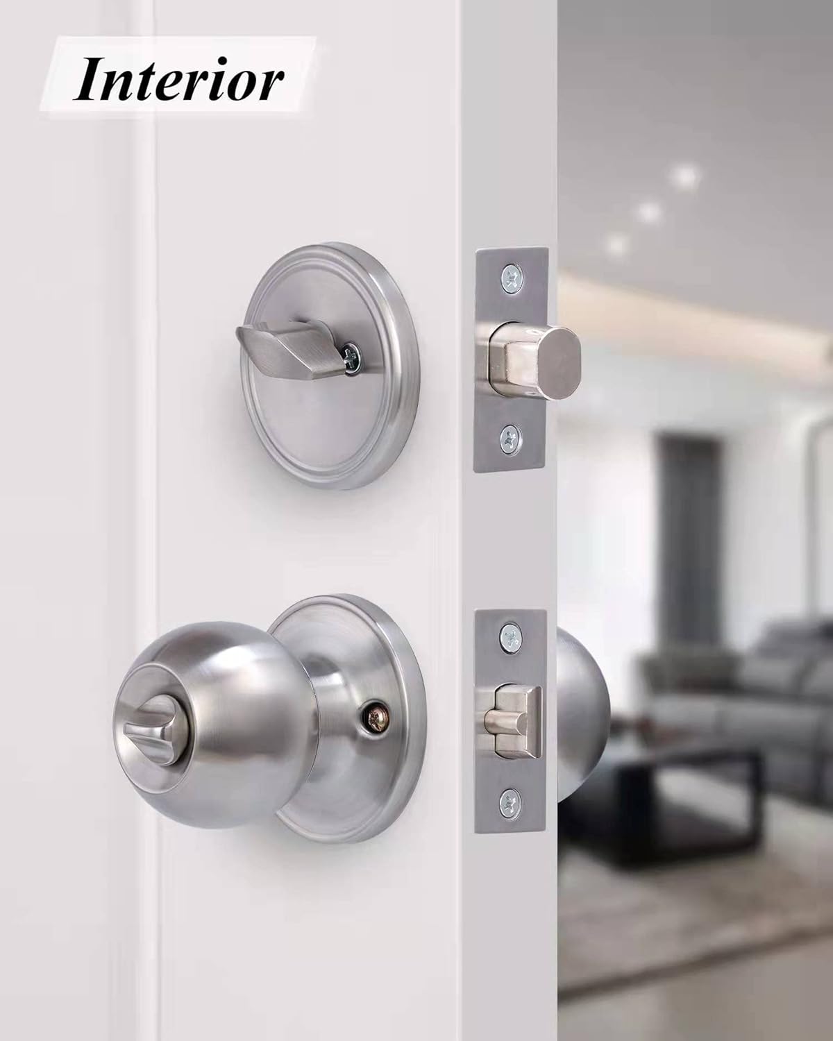 All Keyed Same Entry Door Knob and Single Cylinder Deadbolt Combo Set