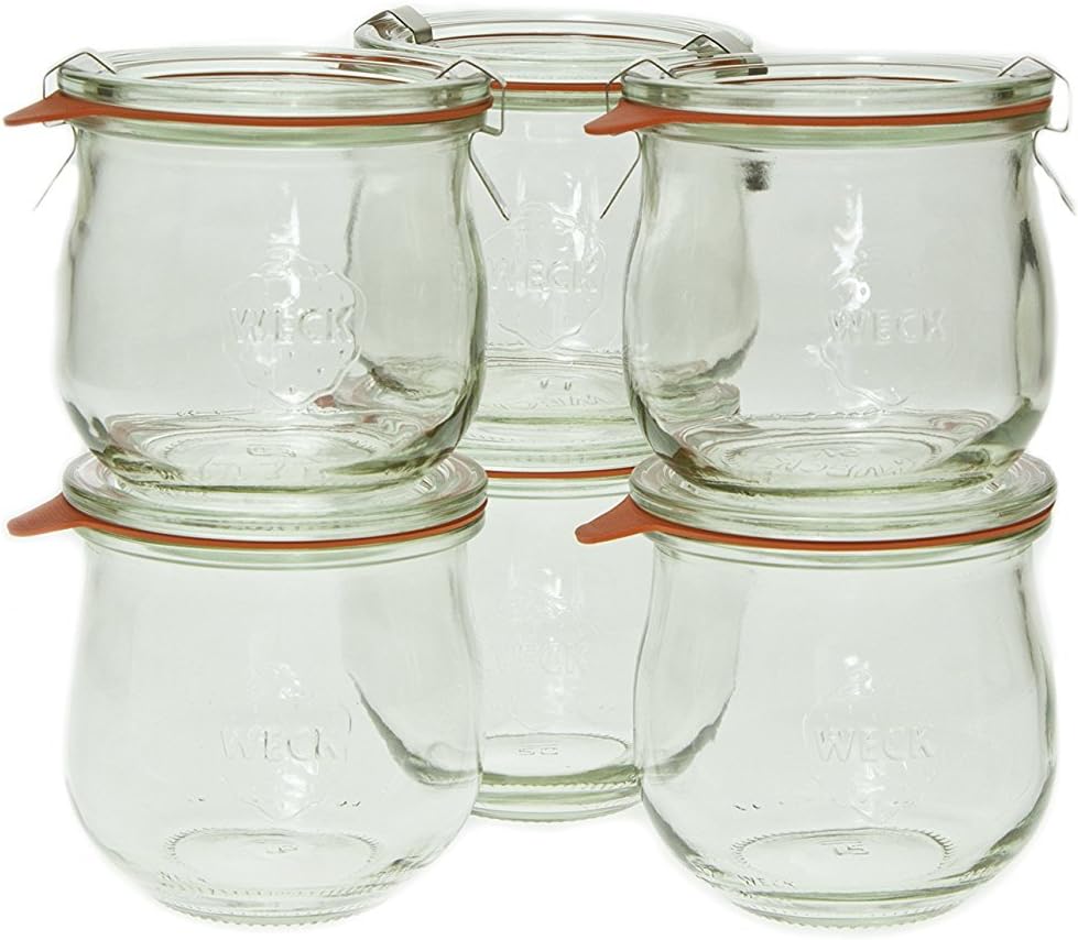Weck Reusable Glass Jars Set of 6