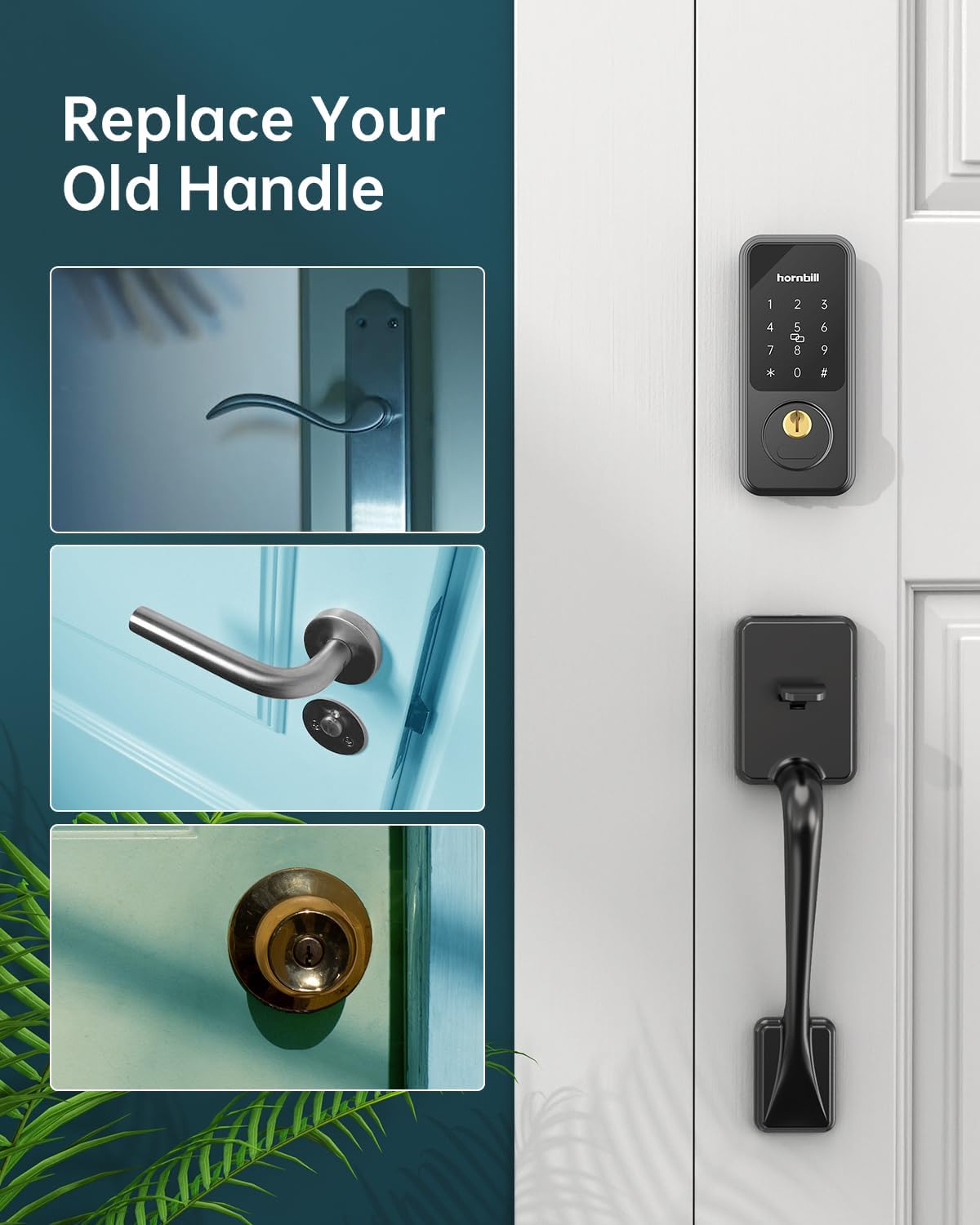 Hornbill Smart Front Door Lock Set