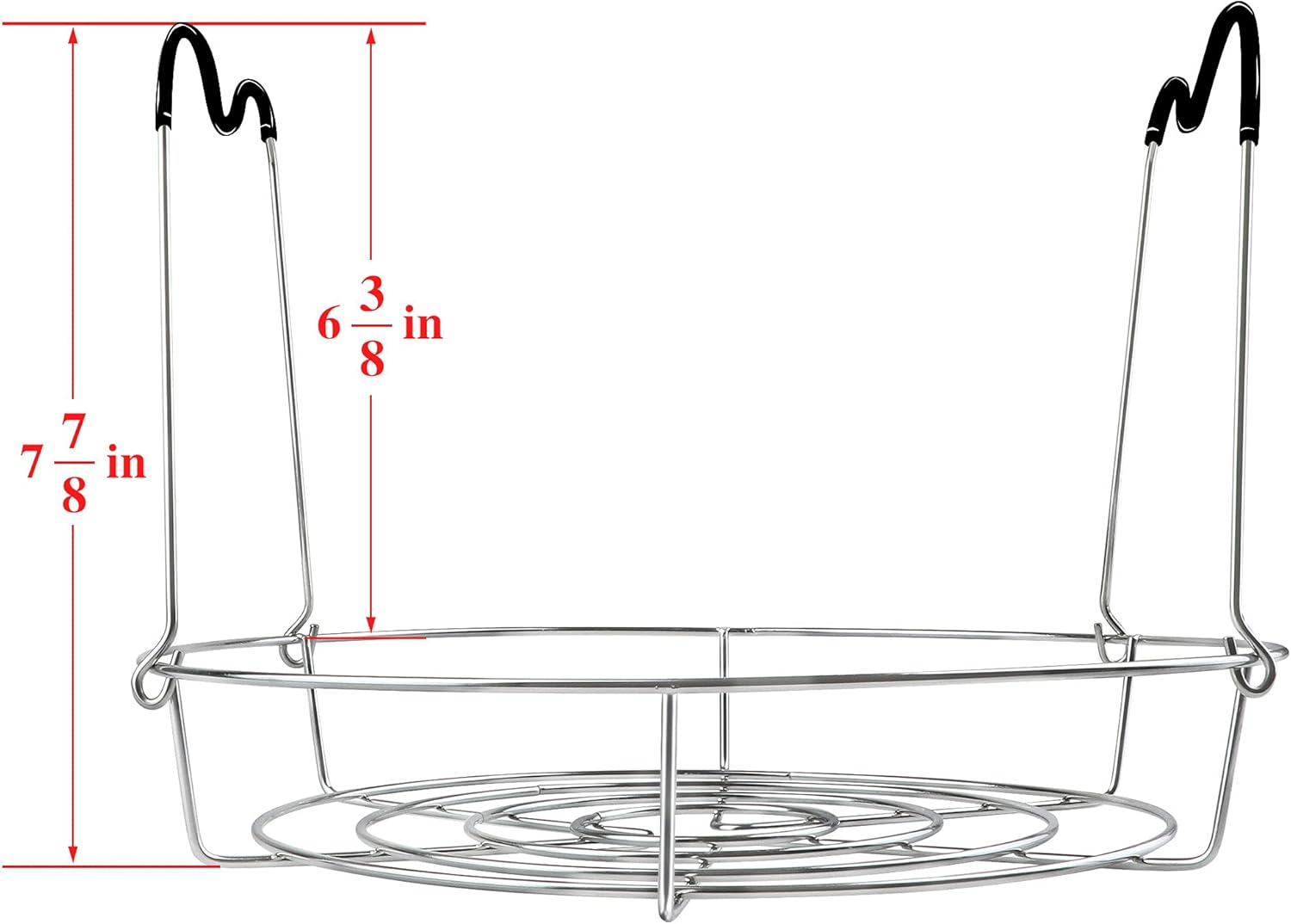 Sturdy 12-inch Stainless Steel Canning Rack with Ergonomic Handles