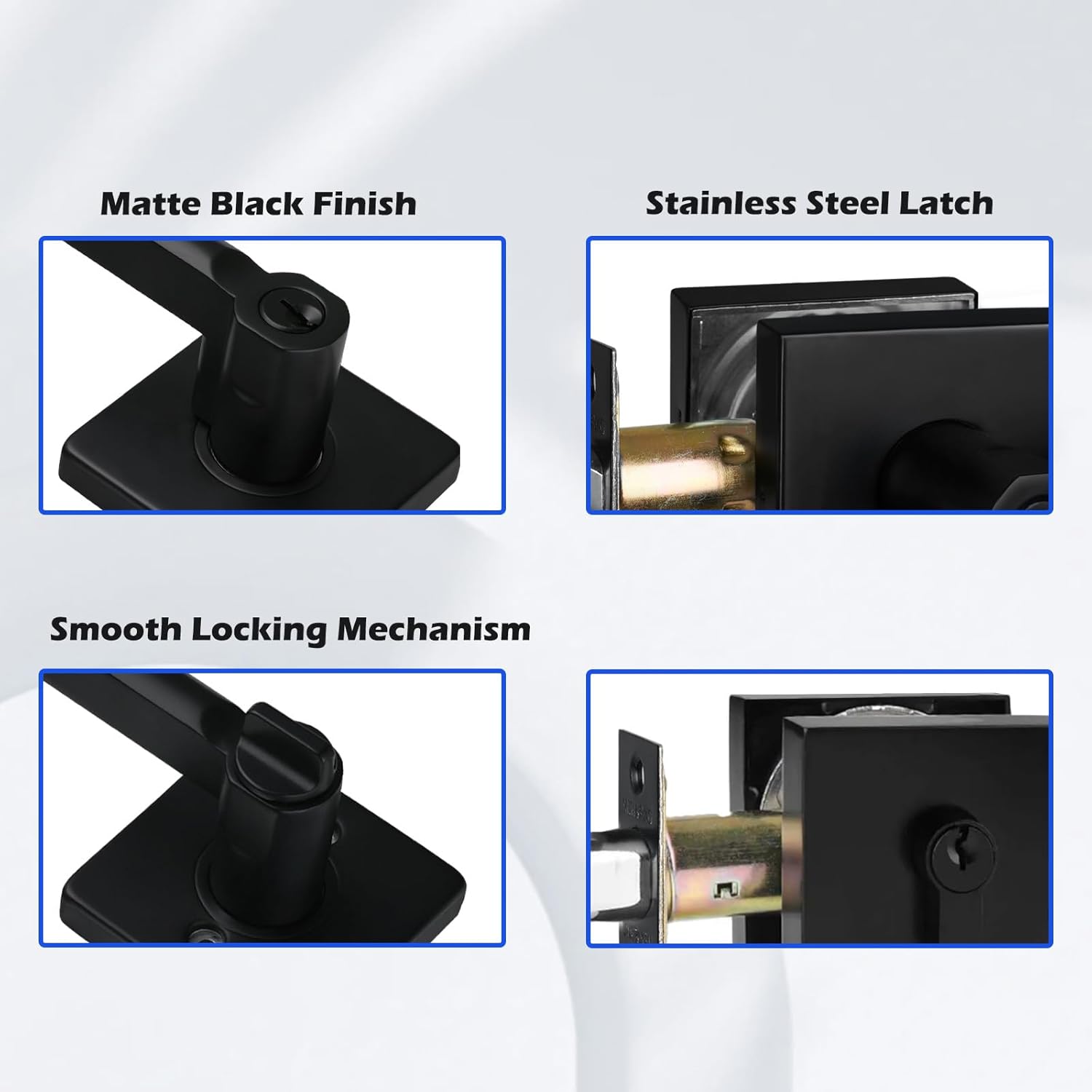 Keyed Door Security Combo Set 2-Pack