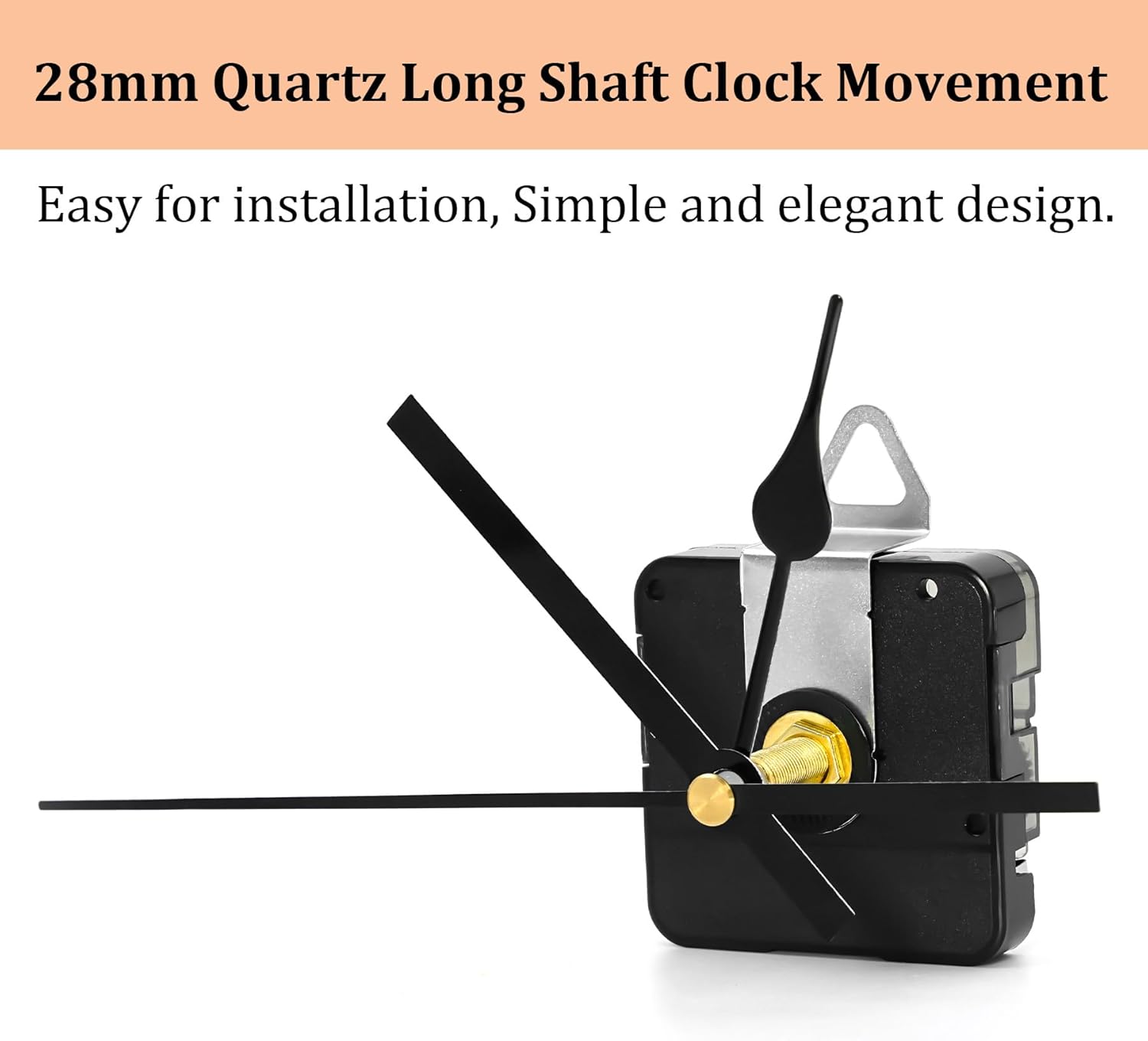 28mm Long Shaft Clock Movement Kit for Wall Clocks