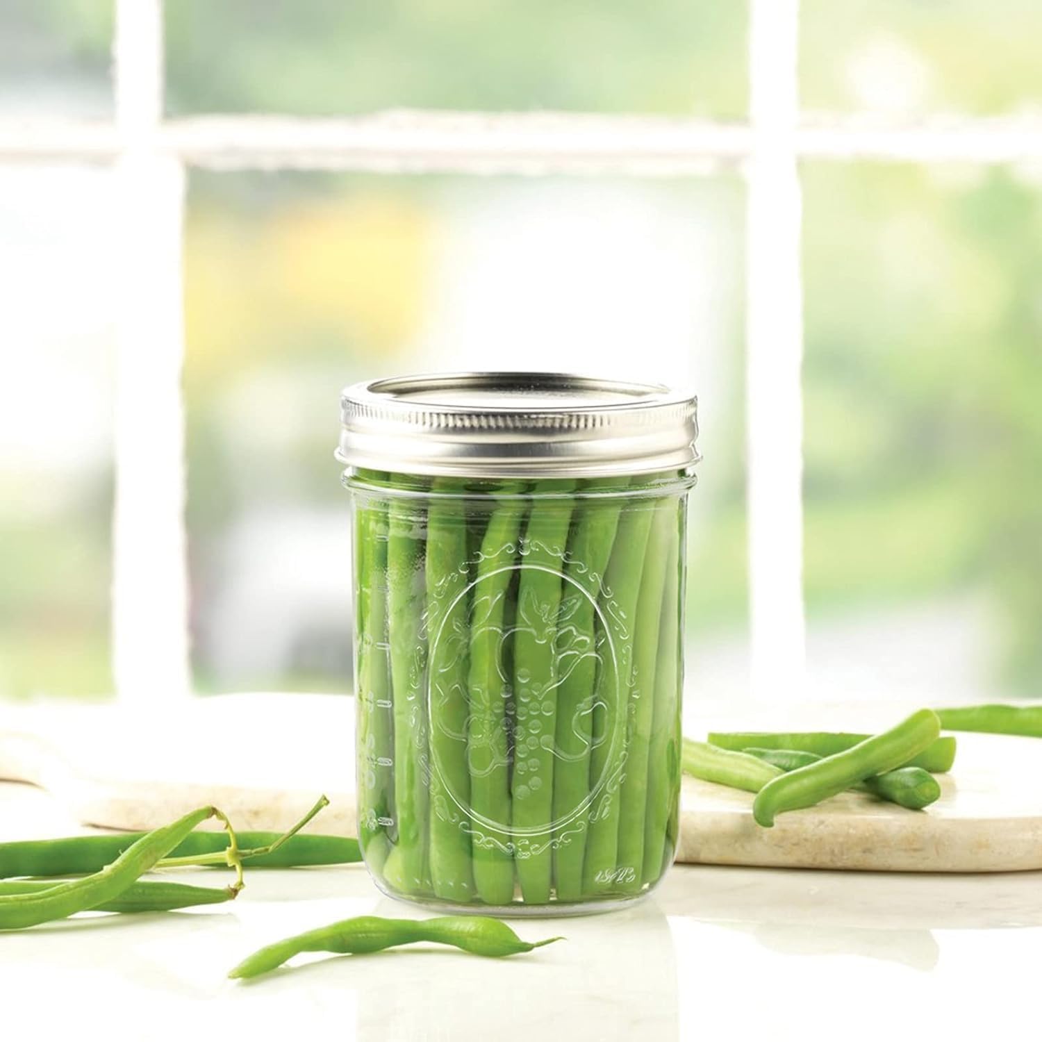 Wide Mouth Mason Jar 16oz with Lids 6pk