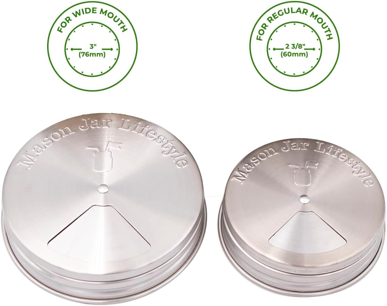 Adjustable 4-Pack Mason Jar lids