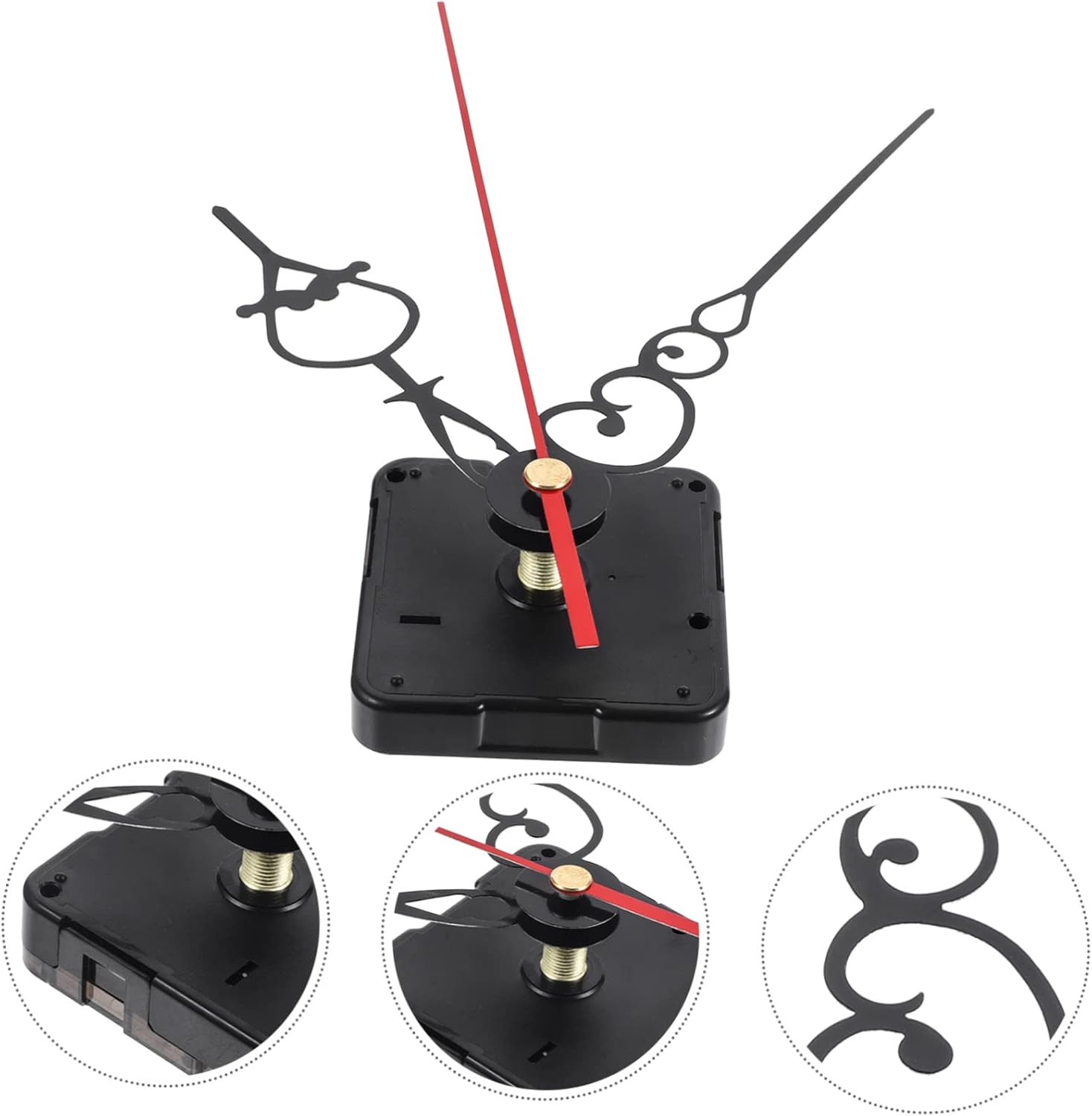 Silent Battery-Operated Quartz Clock Mechanism Kit for DIY Home Use