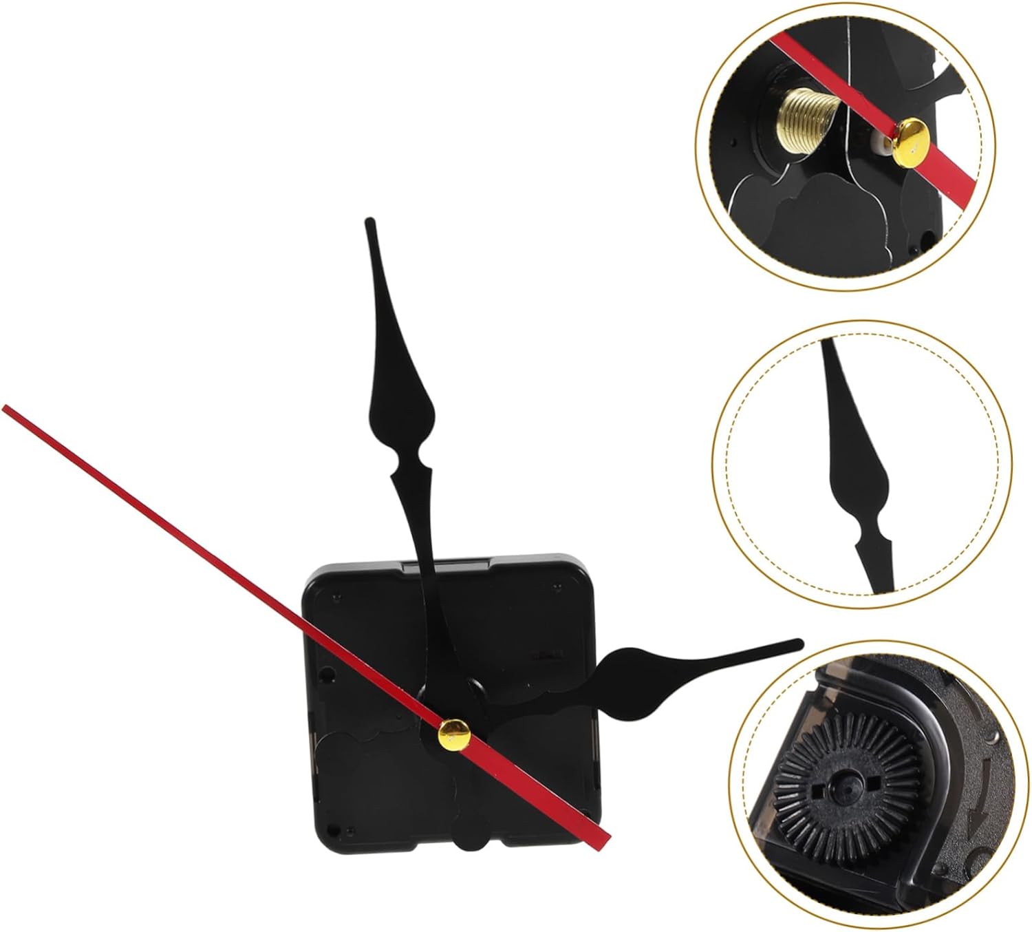 Replacement Battery-Operated Wall Clock Mechanism Kit