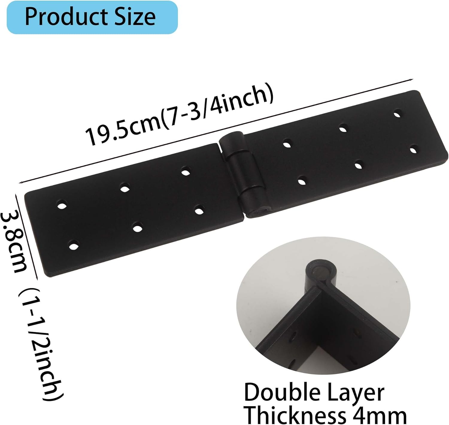 Heavy Duty Gate Hinges 2-Pack