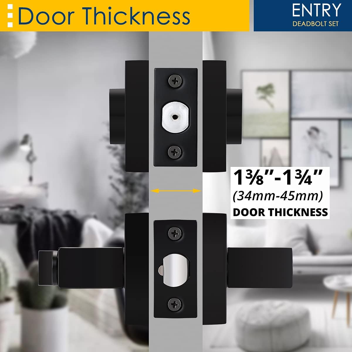 Secure Front Door Bedroom Lock Set