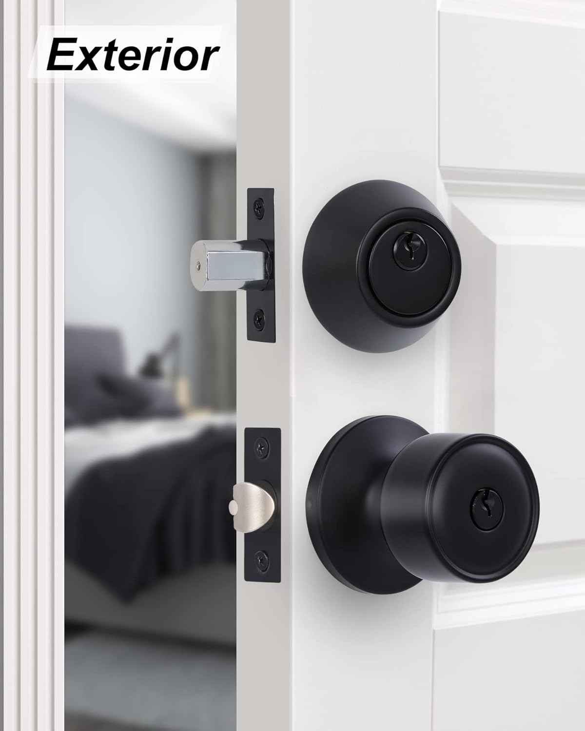 Secure and Modern Entry Door Set