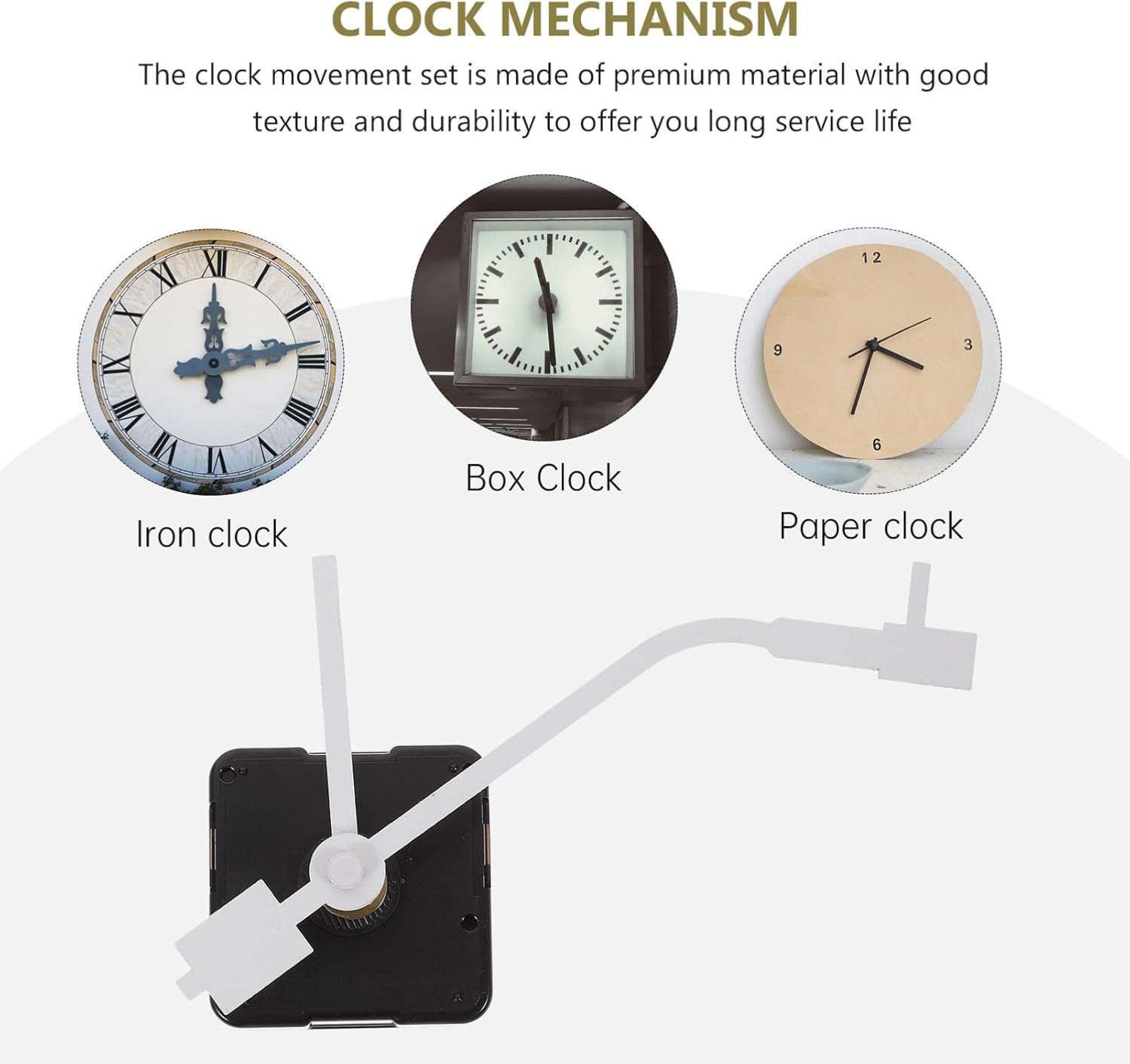 Uonlytech Clock Movement Set for Wall Clocks