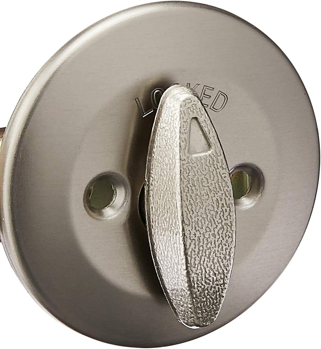 Kwikset 663 Deadbolt Unkeyed No Key Sink Door Lock Satin Nickel