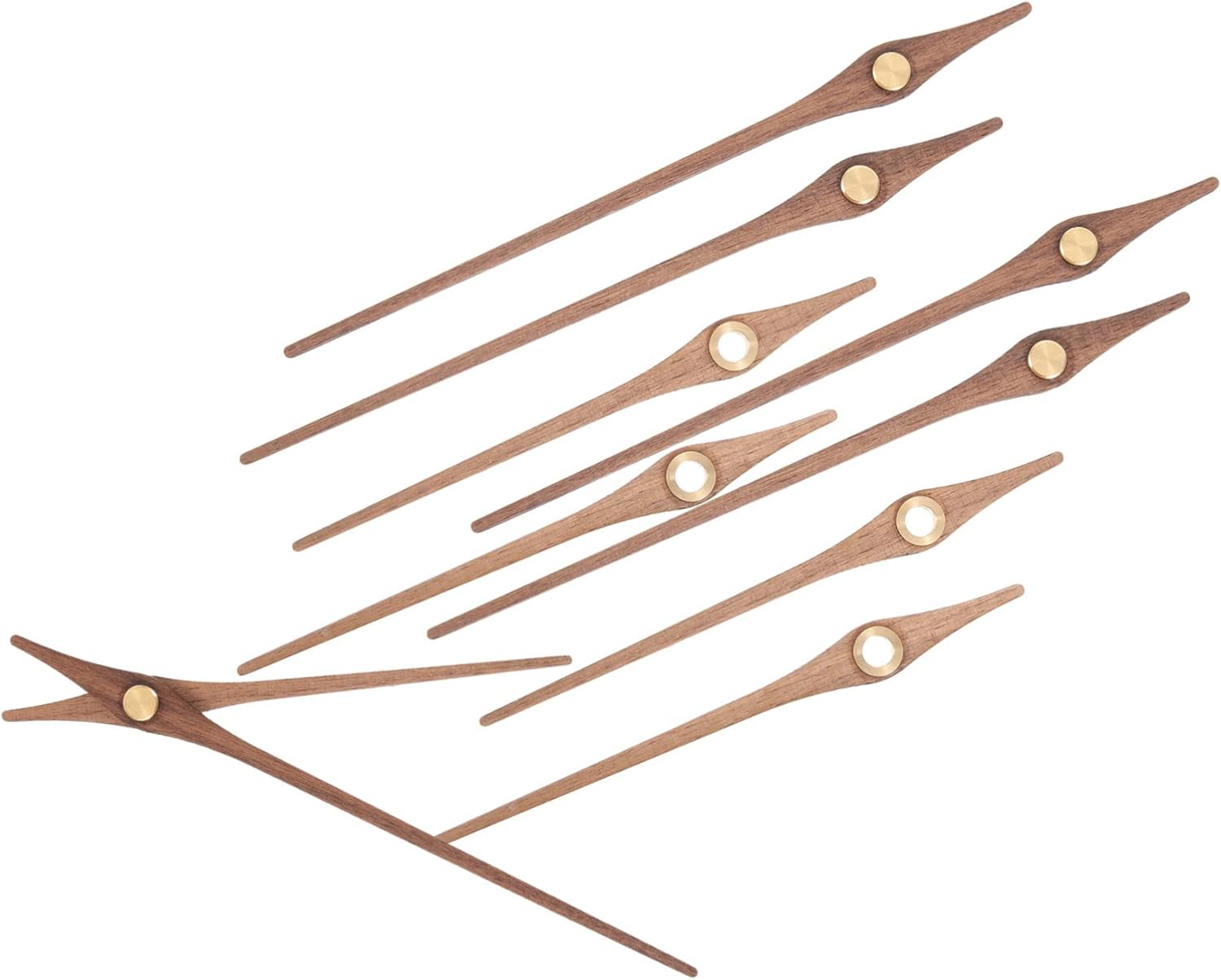 5-Piece Wooden Clock Hands