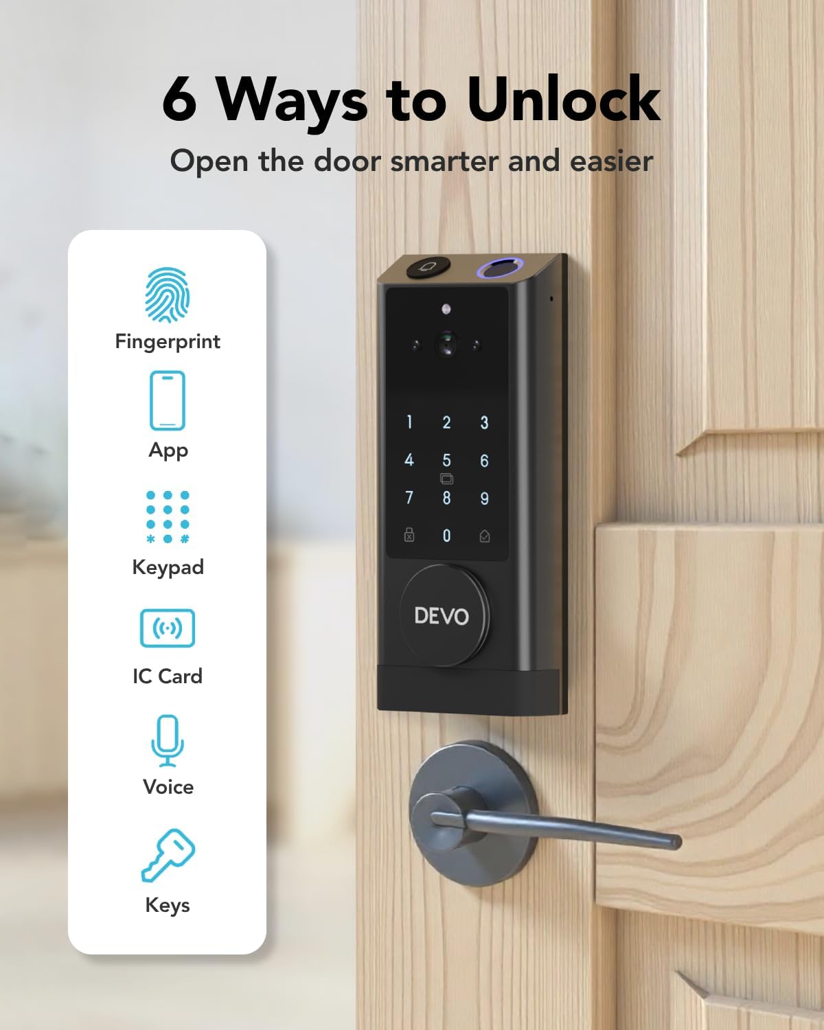 Secure Intuitive Door Lock with Smart Features