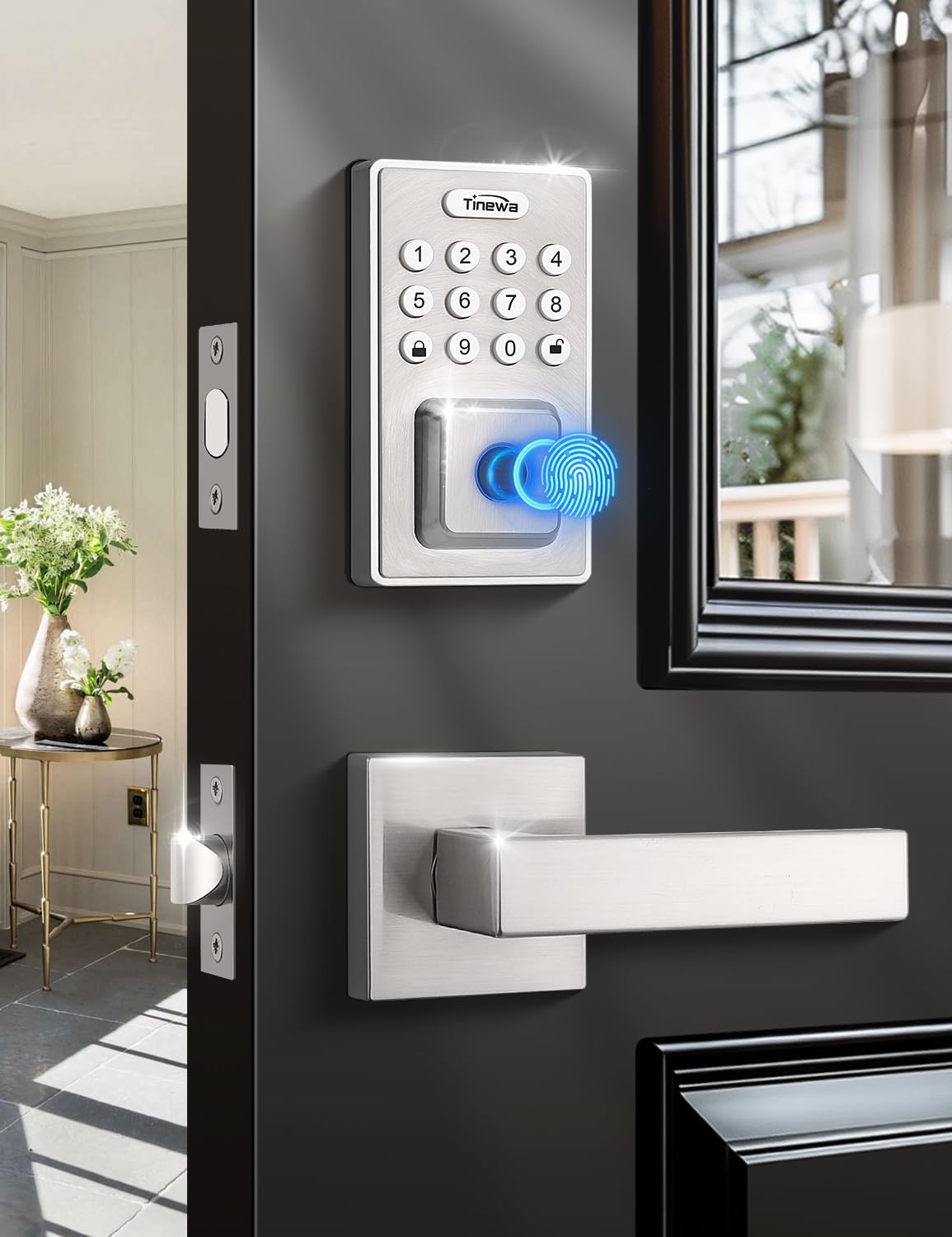 Tinewa Square Keyless Entry Door Lock