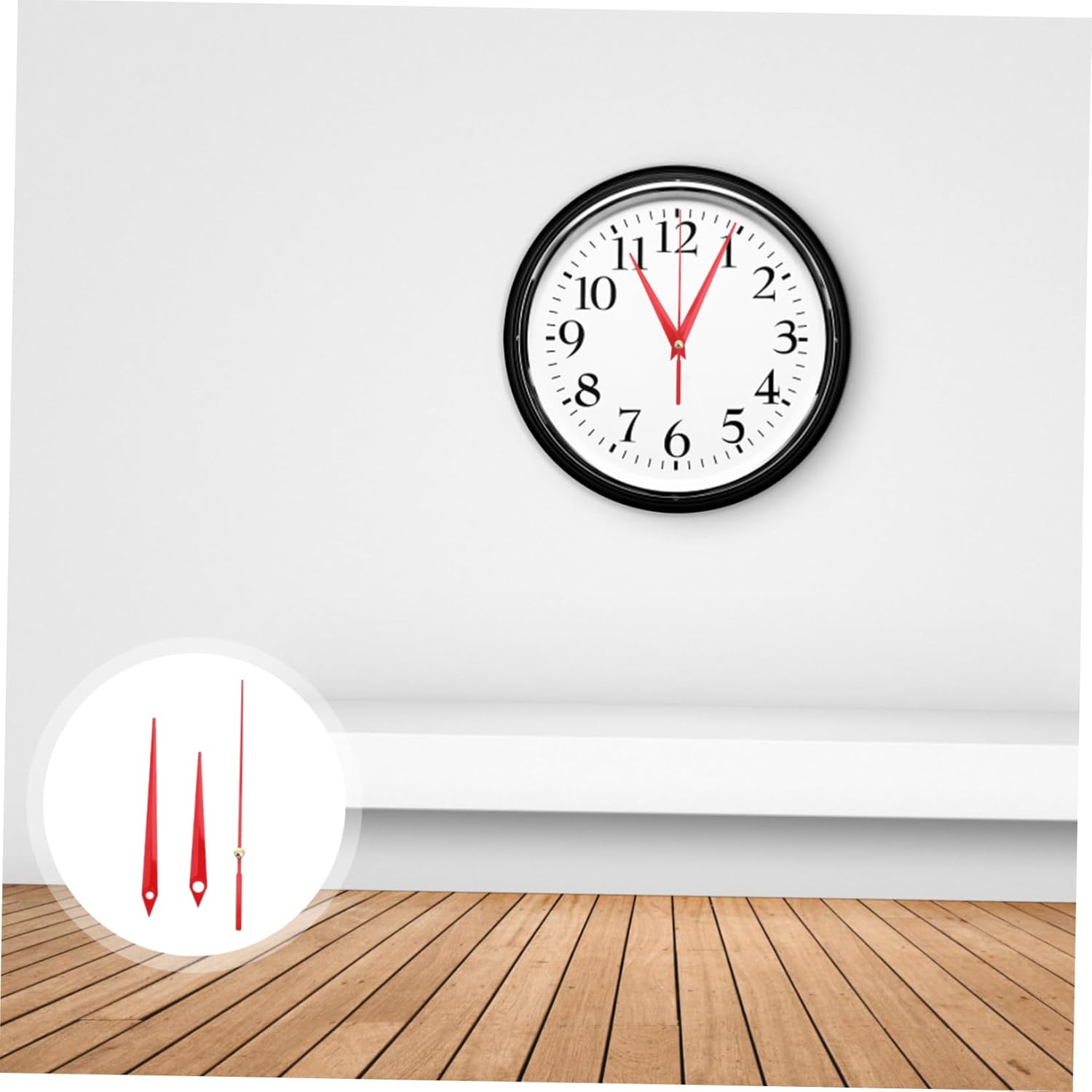 30Pack Red Metal 3D Wall Clock Mechanism Replacement Hands