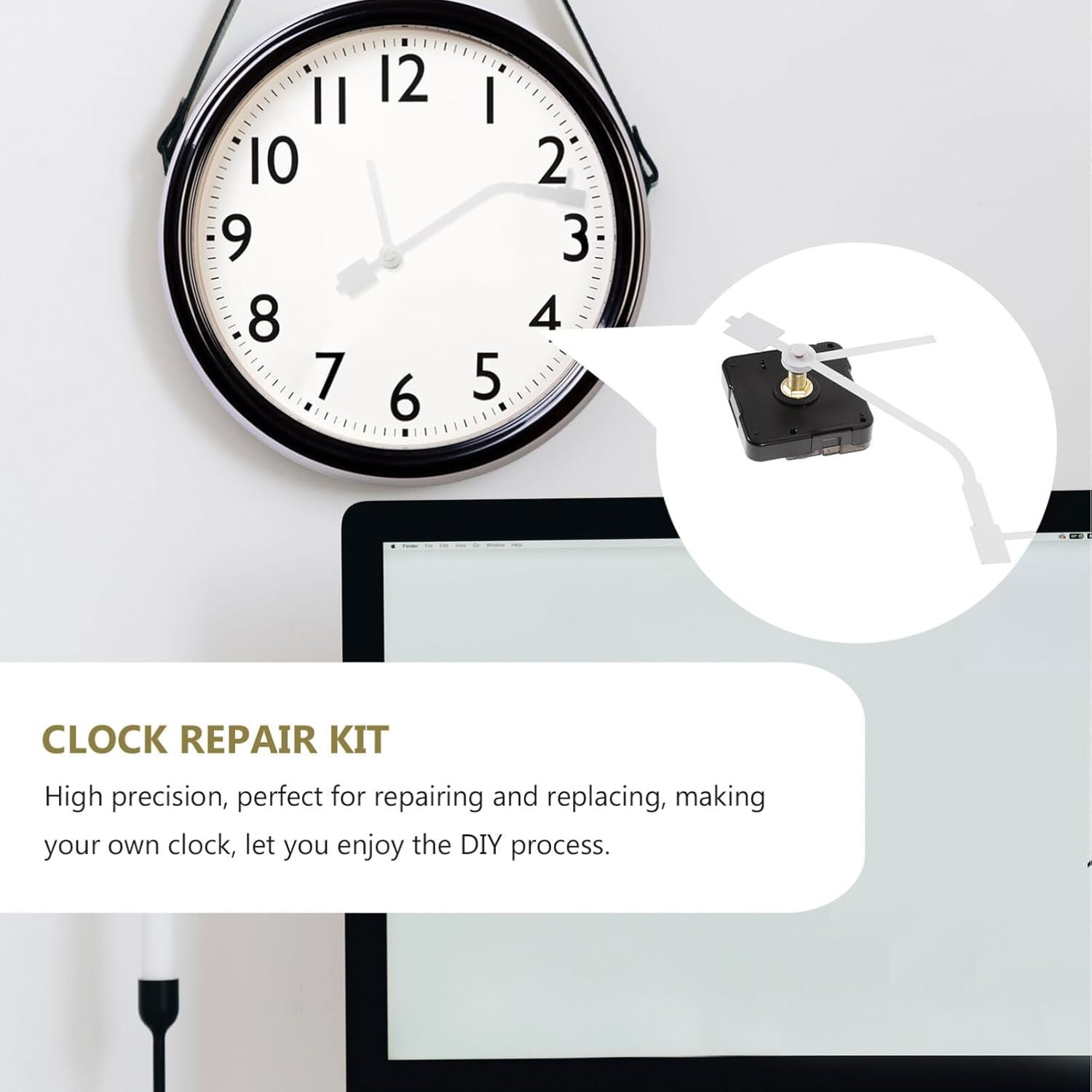 Uonlytech Clock Movement Set for Wall Clocks