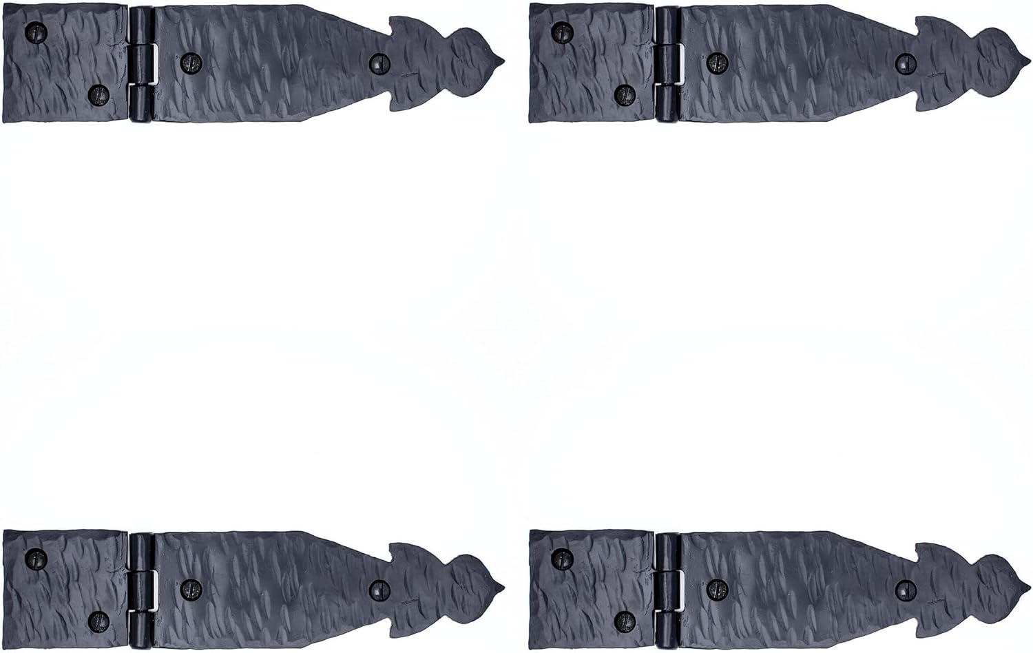Handmade Rustic Black Hinges - Farmhouse Door Hinges