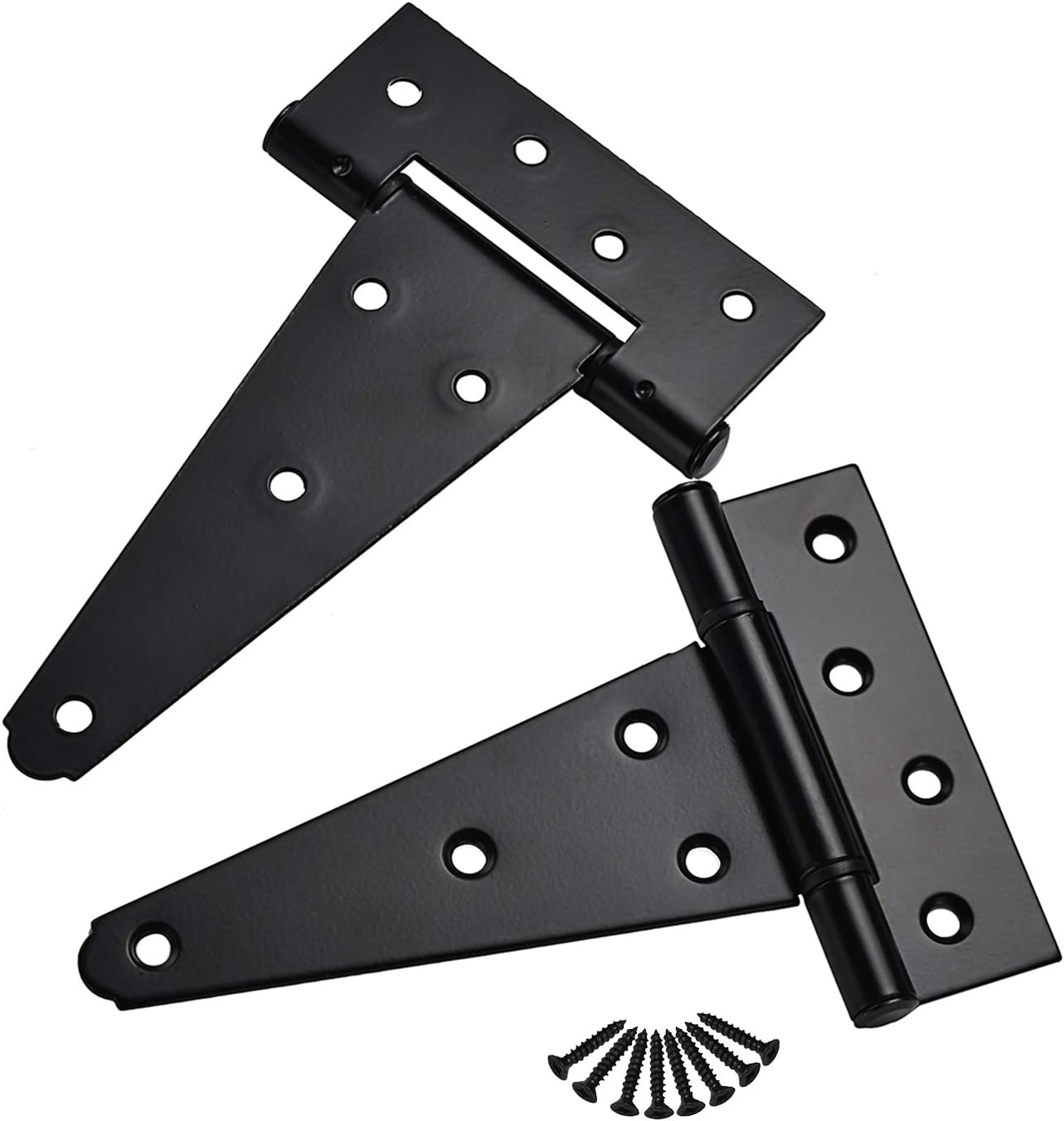 Sankins 6-Inch T-Strap Hinges Heavy Duty for sheds yards barns