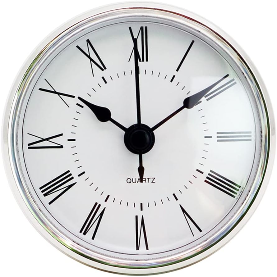 Precision Black Metal Clock Movement Insert 28-Inch