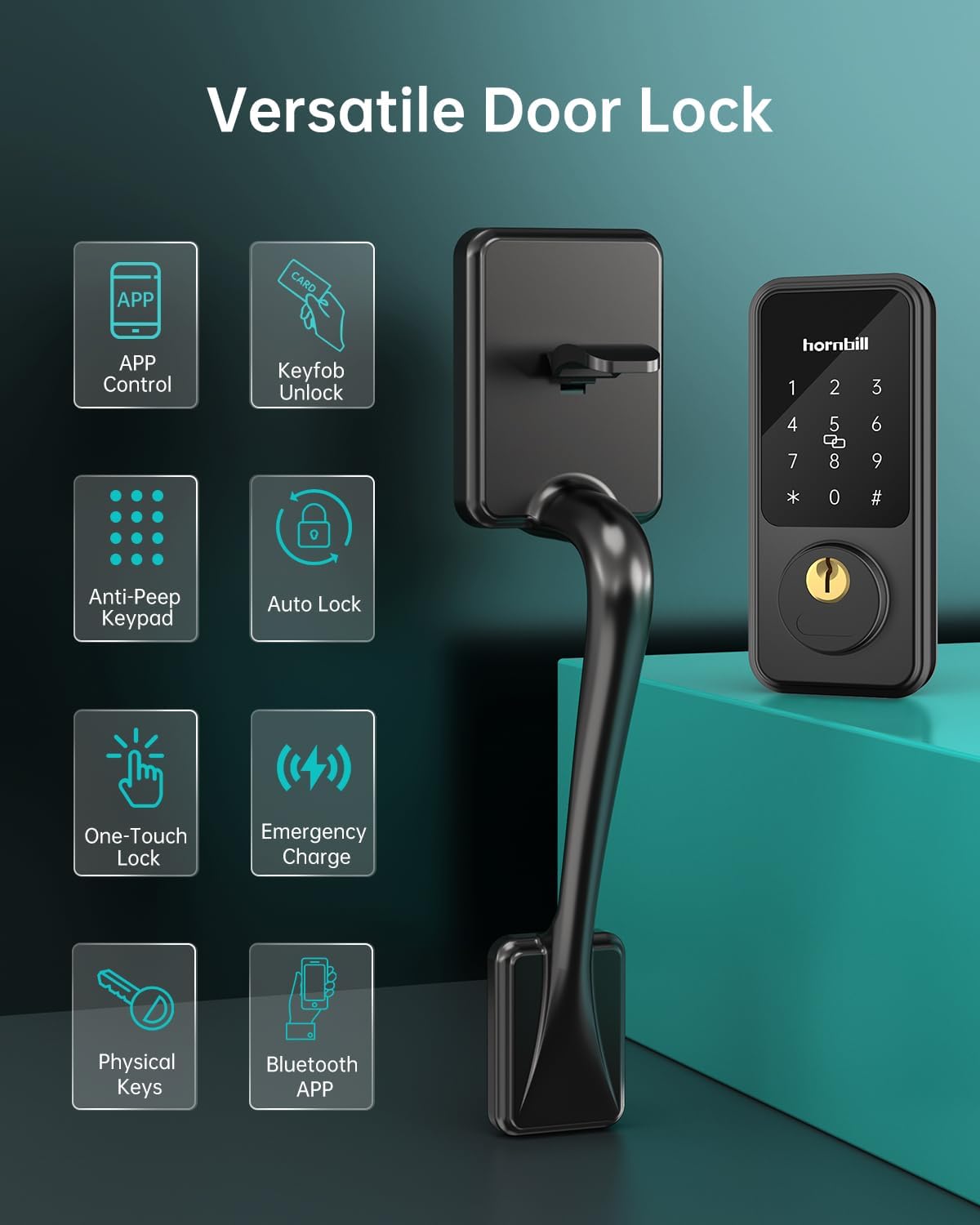 Hornbill Smart Front Door Lock Set