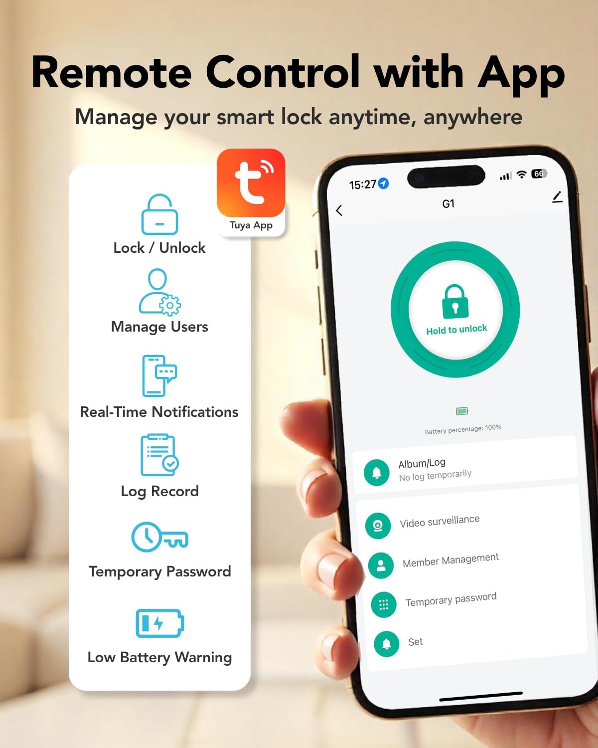 Secure Intuitive Door Lock with Smart Features