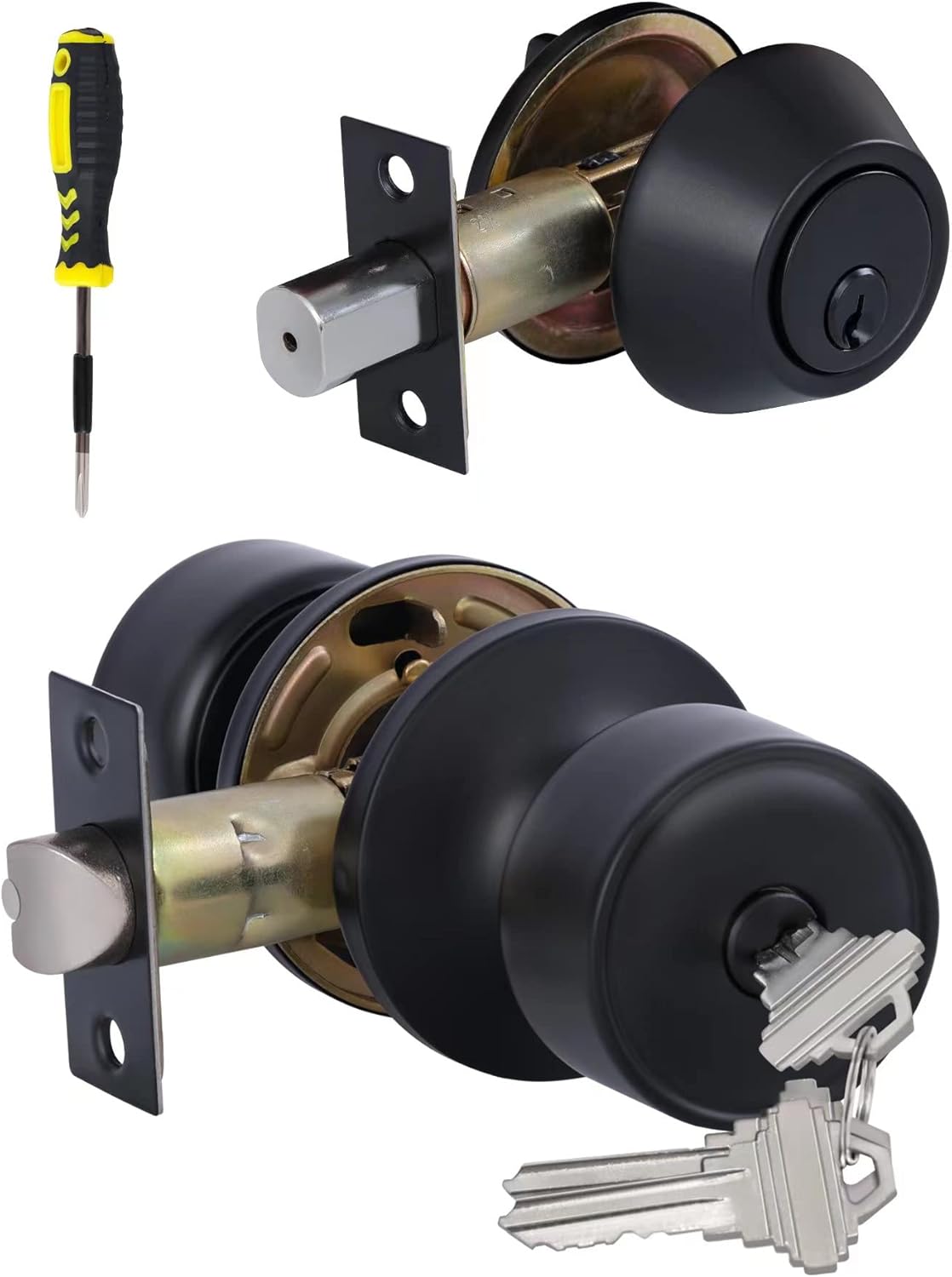 Secure and Modern Entry Door Set