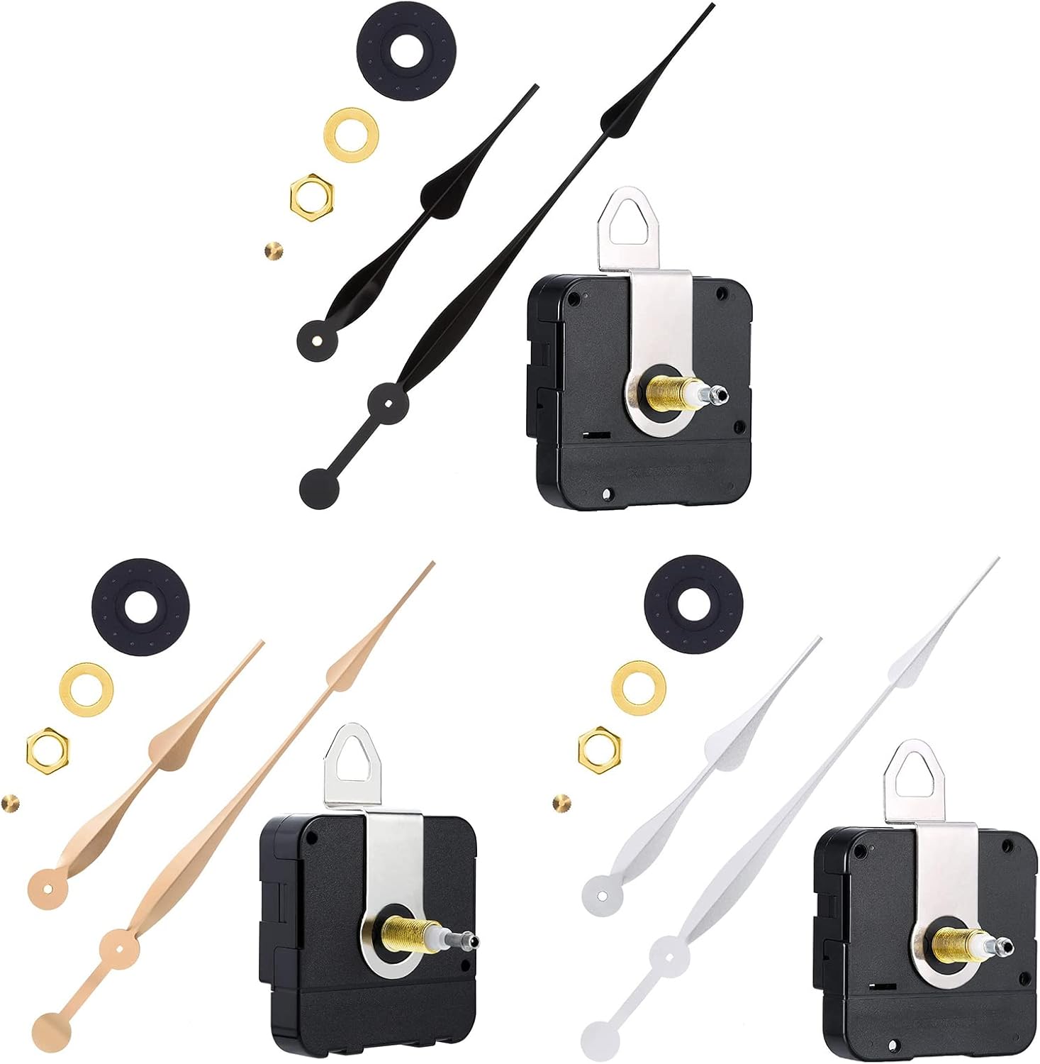 1 Set of High-Quality Long Shaft Clock Movements