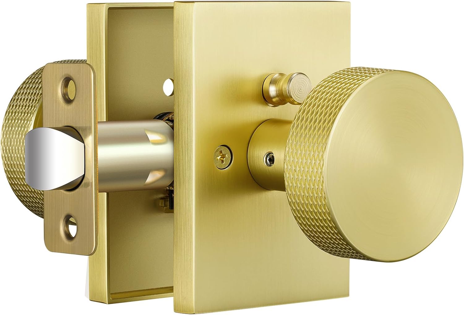 Gold Door Knob Anti-Slip Sturdy Easy Install