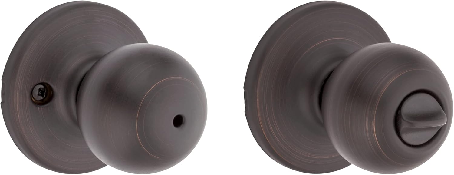 Privacy Door Knob Easy Install for Bathrooms Bedrooms