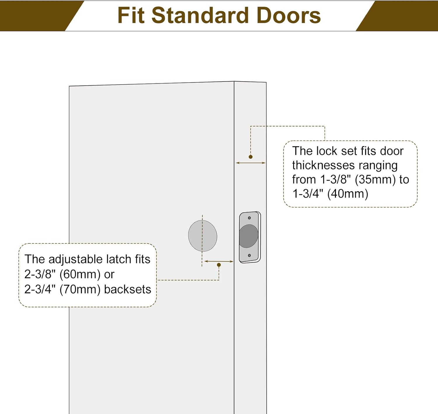 HOSOM Modern Door Lock Set