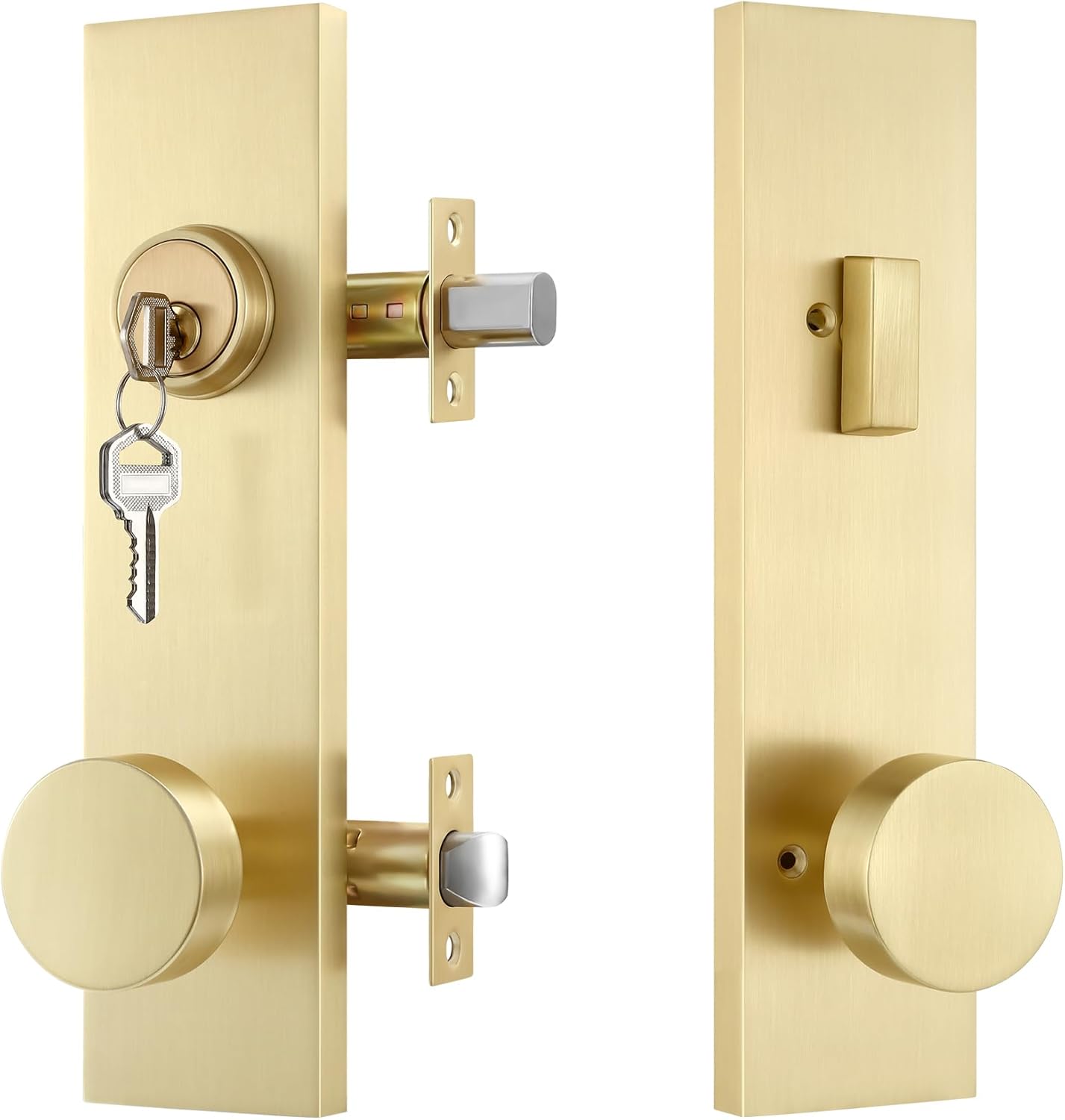 Leydebong Front Door Lock Set - SATIN BRASS