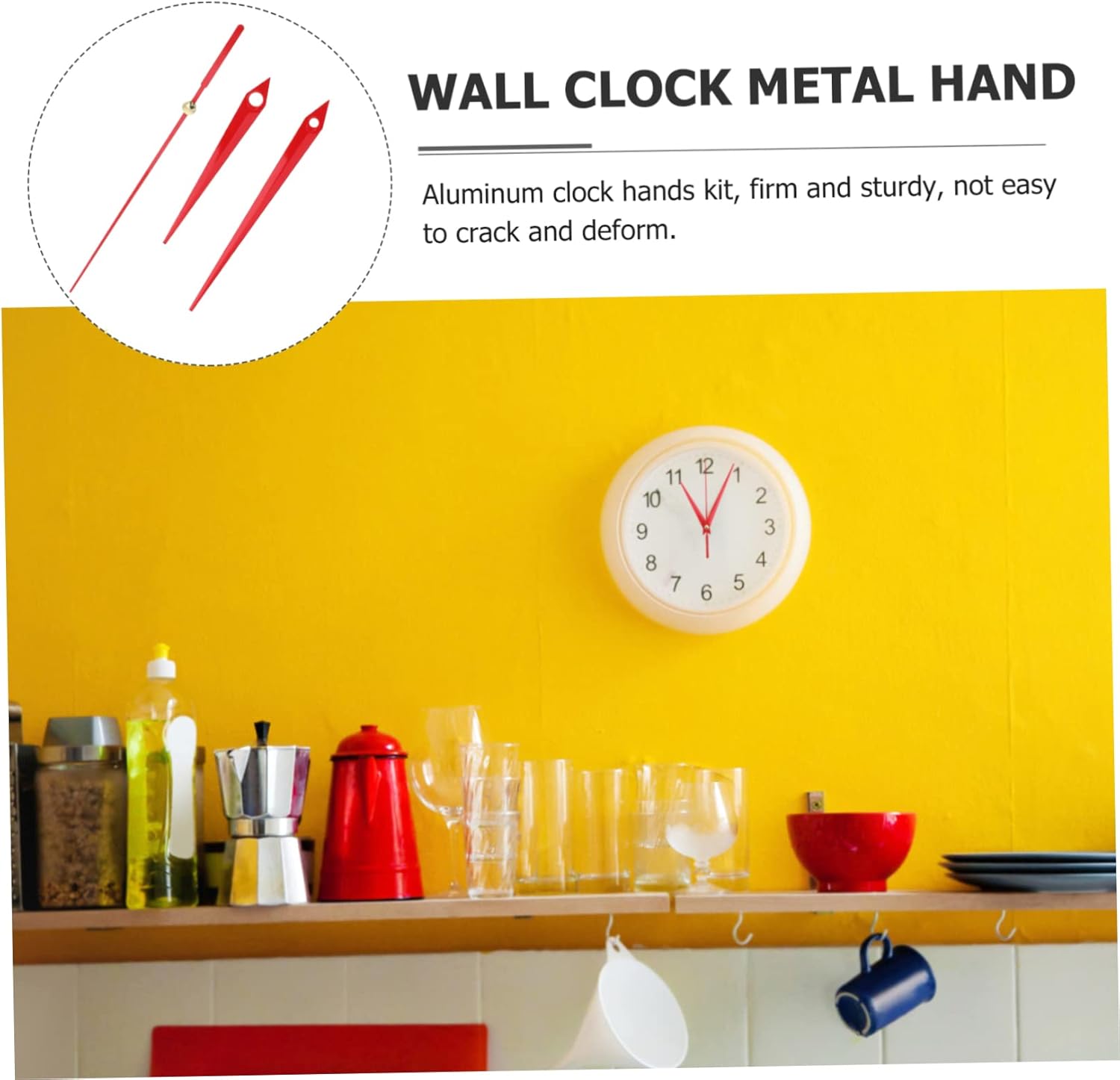 Complete Clock Parts Kit for DIY wall clocks