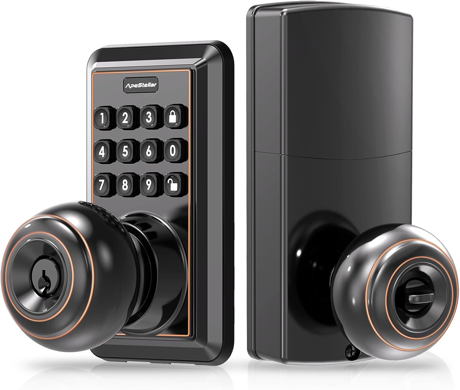 Keyless Door Knob with Keypad Secure and Easy to Install