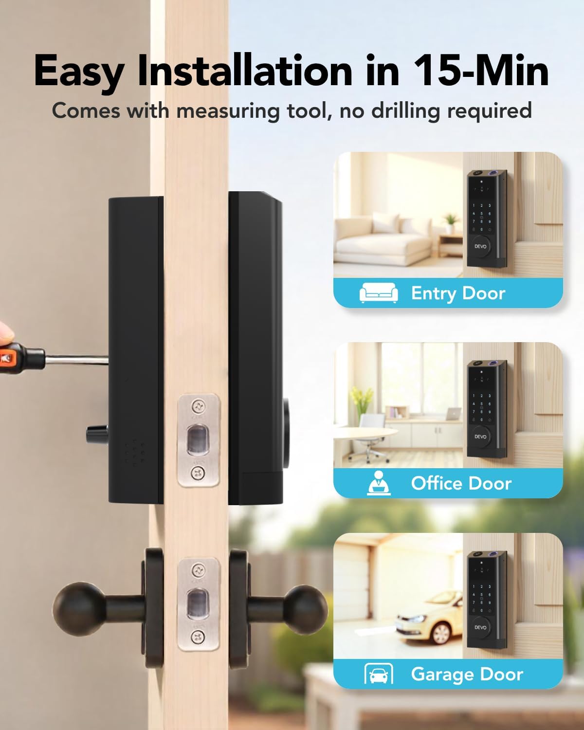Secure Intuitive Door Lock with Smart Features