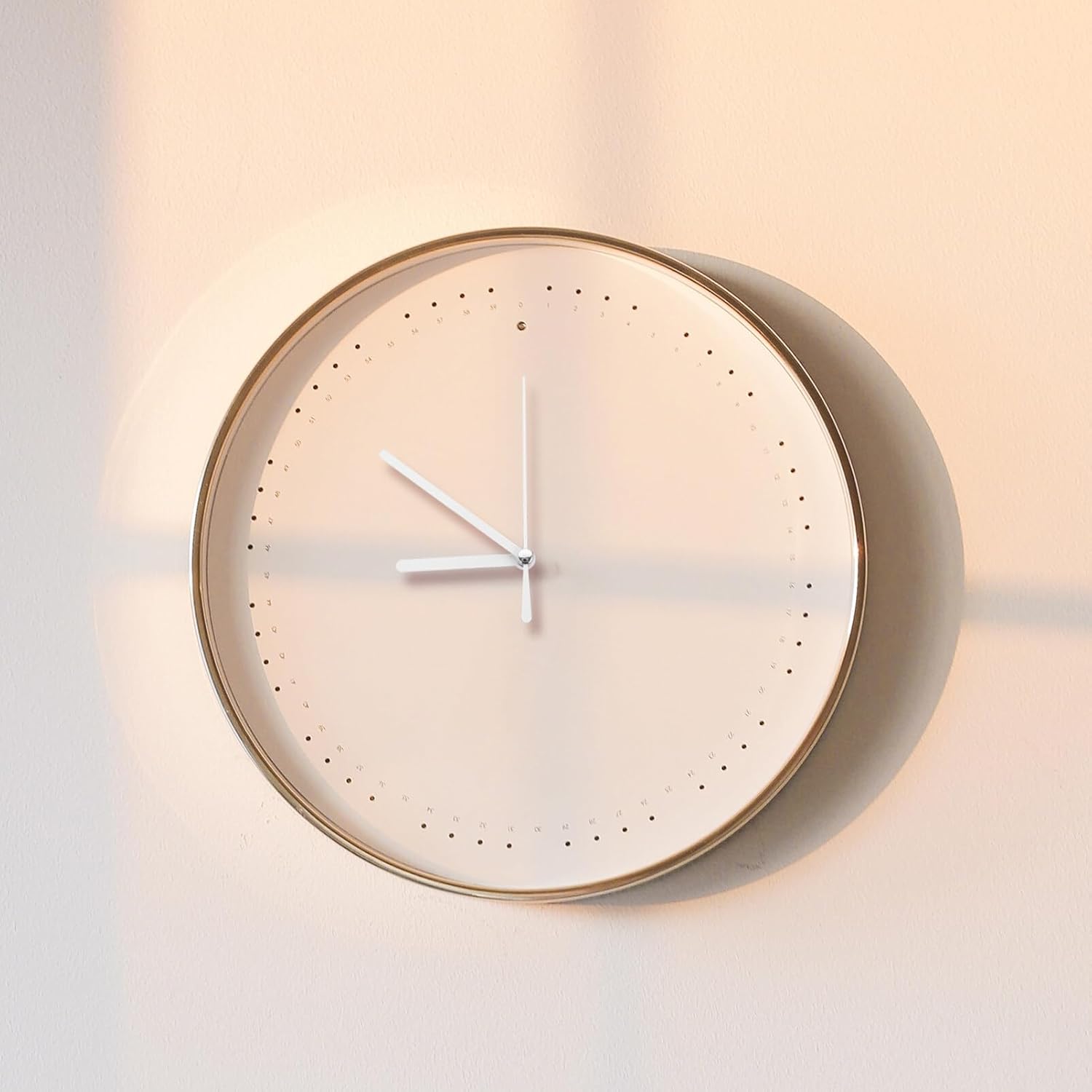 UOnlyTech DIY Wall Clock Mechanism Replacement Kit - White Plastic Mute Hands Movement