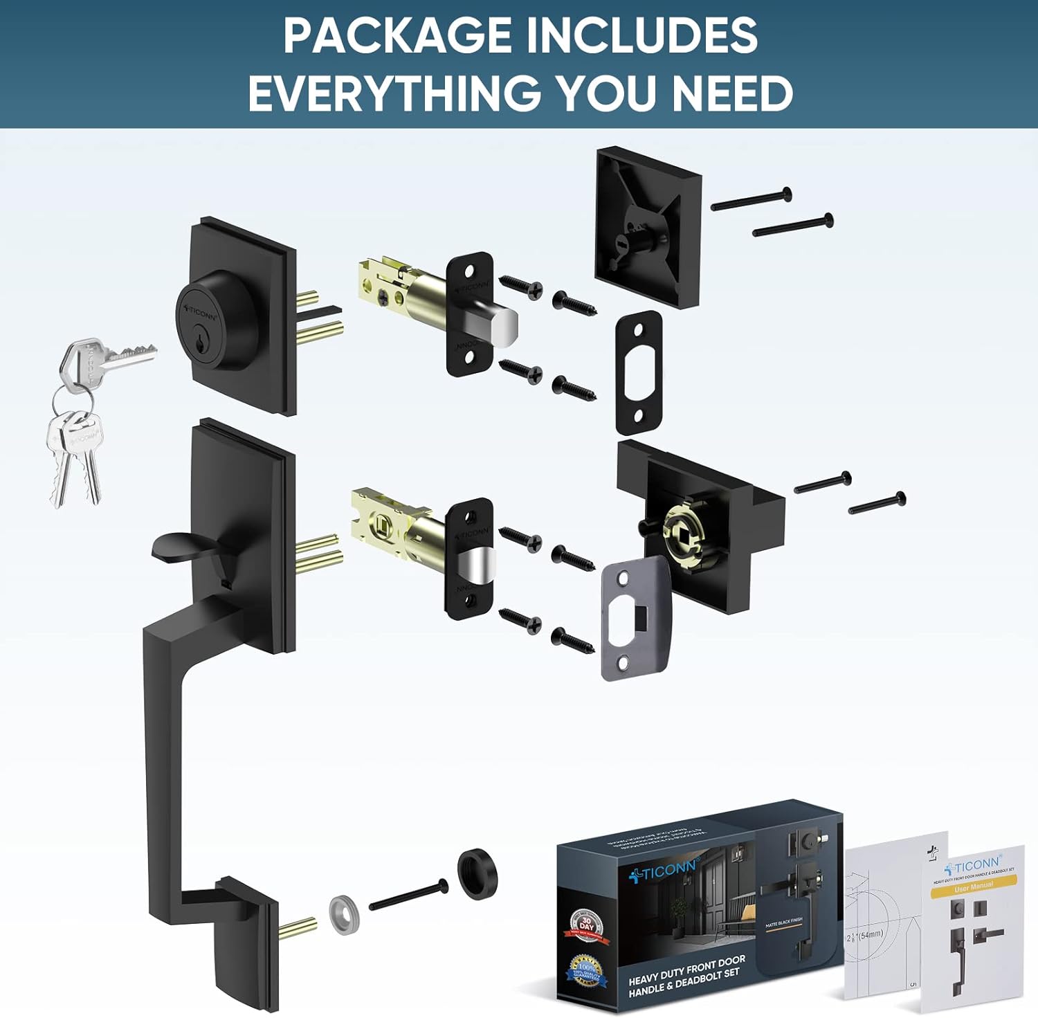 Elegance Front Door Handle Set